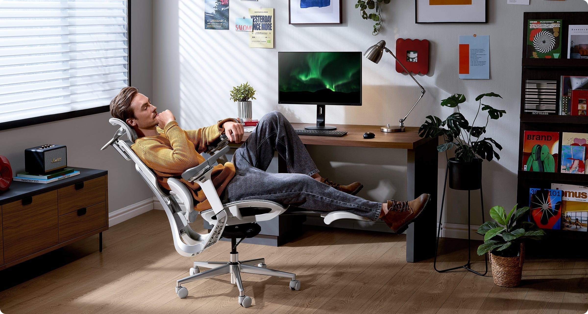 Professional-grade ergonomic office chair featuring a breathable back for all-day cooling.