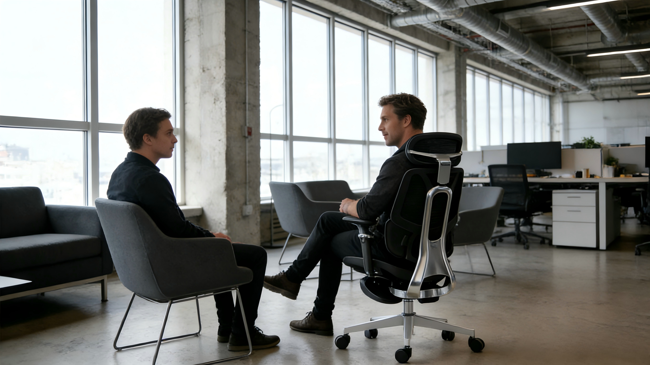 BIFMA-certified reinforced frame on premium desk chairs