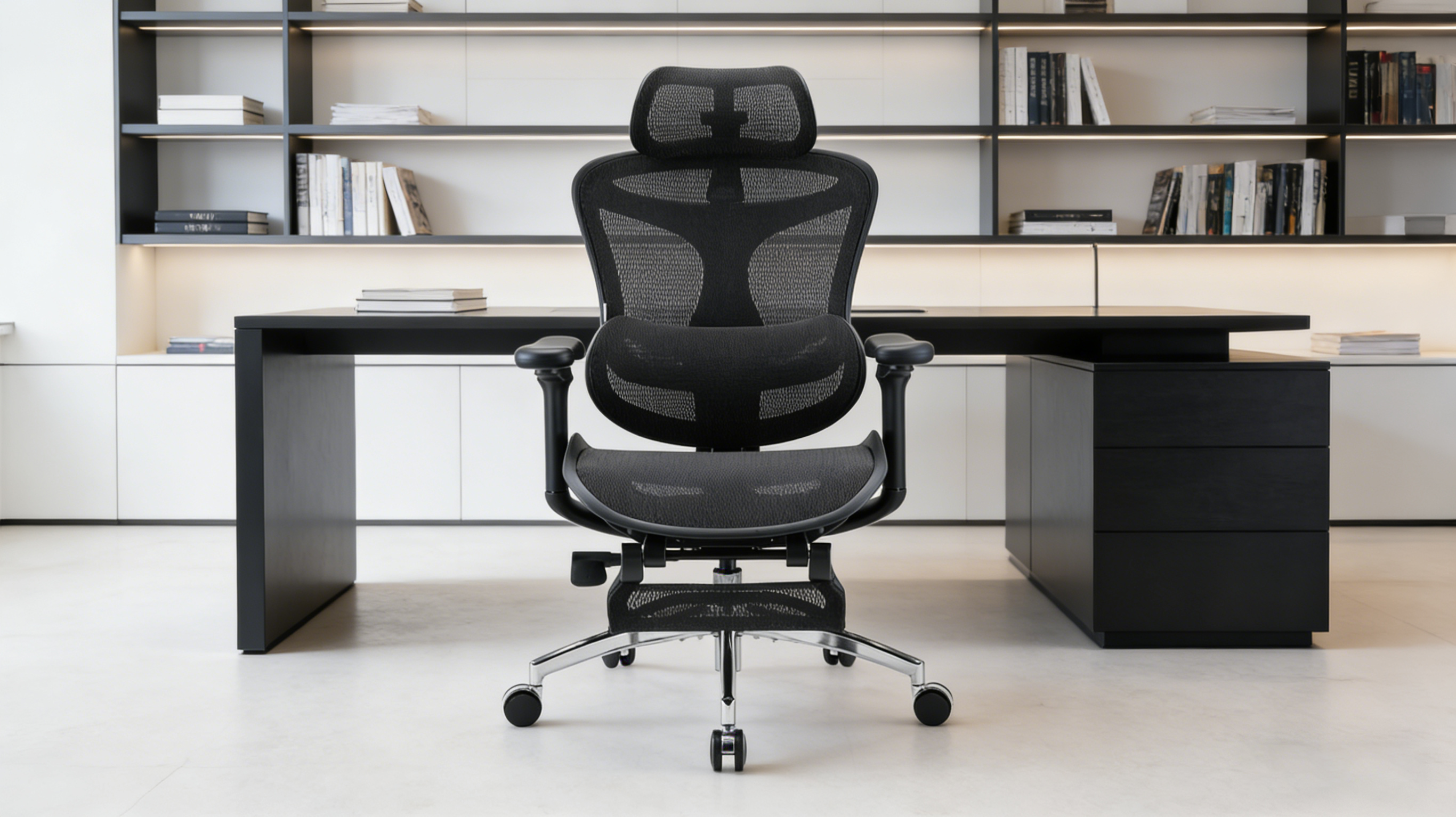 High-tenacity breathable mesh detail of professional ergonomic office chairs