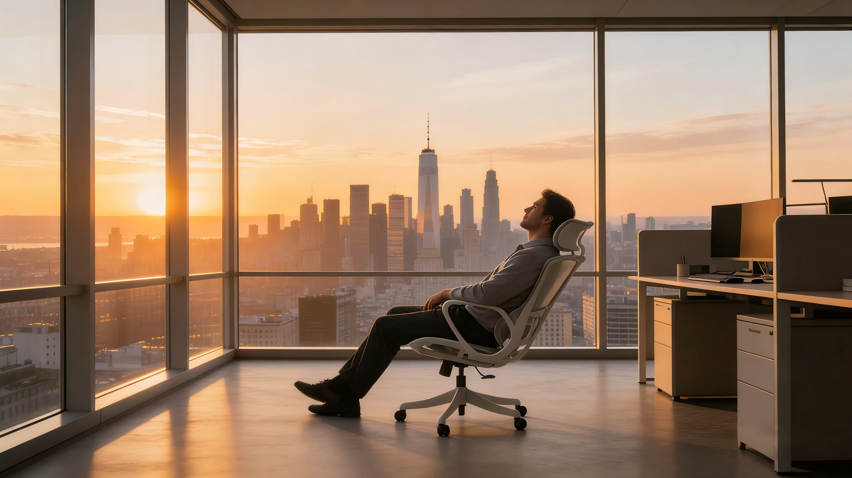 Breathable translucent mesh texture on a professional office chair
