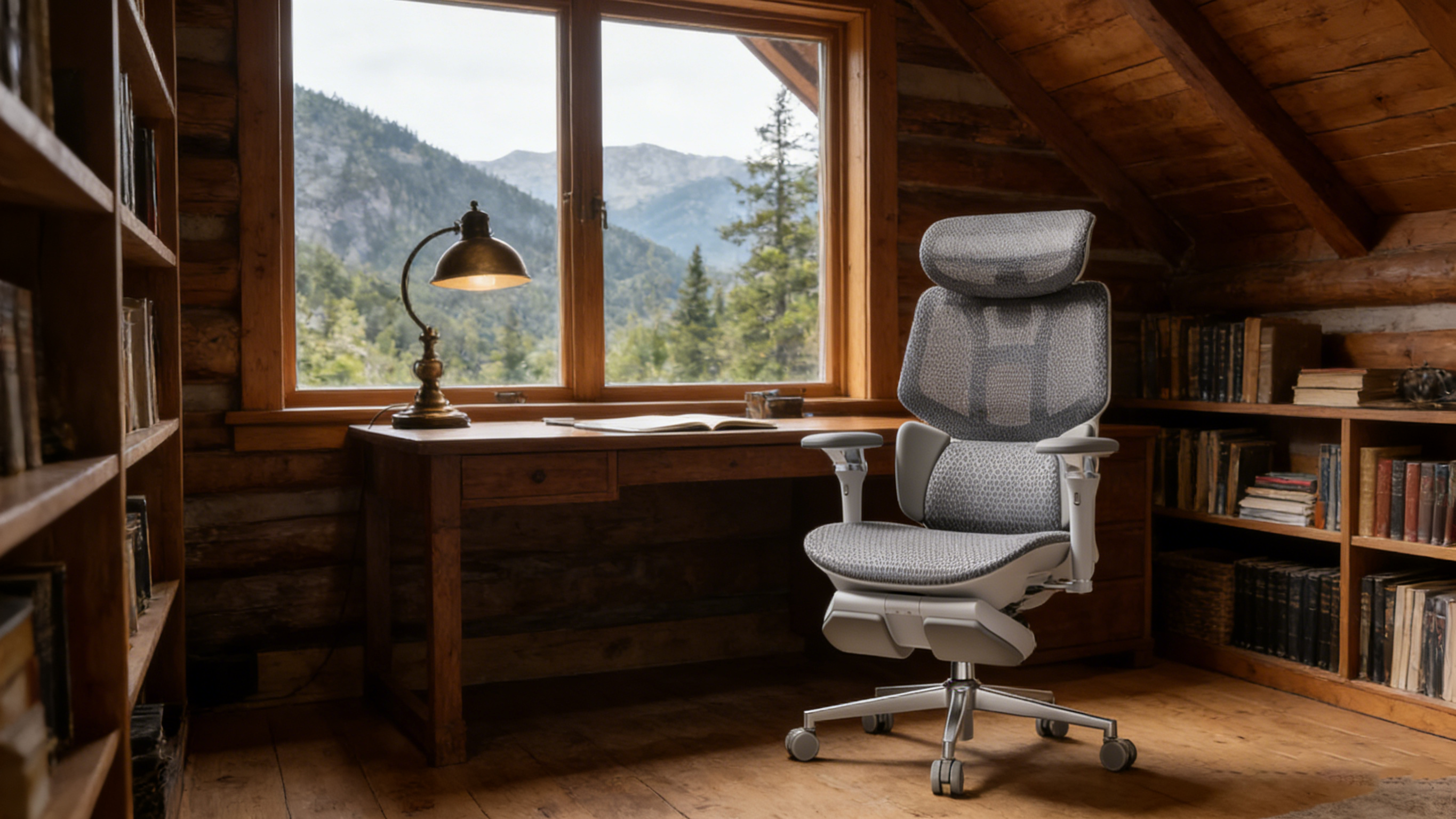 High-performance ergonomics chair with 4D adjustable armrests and a breathable mesh back.
