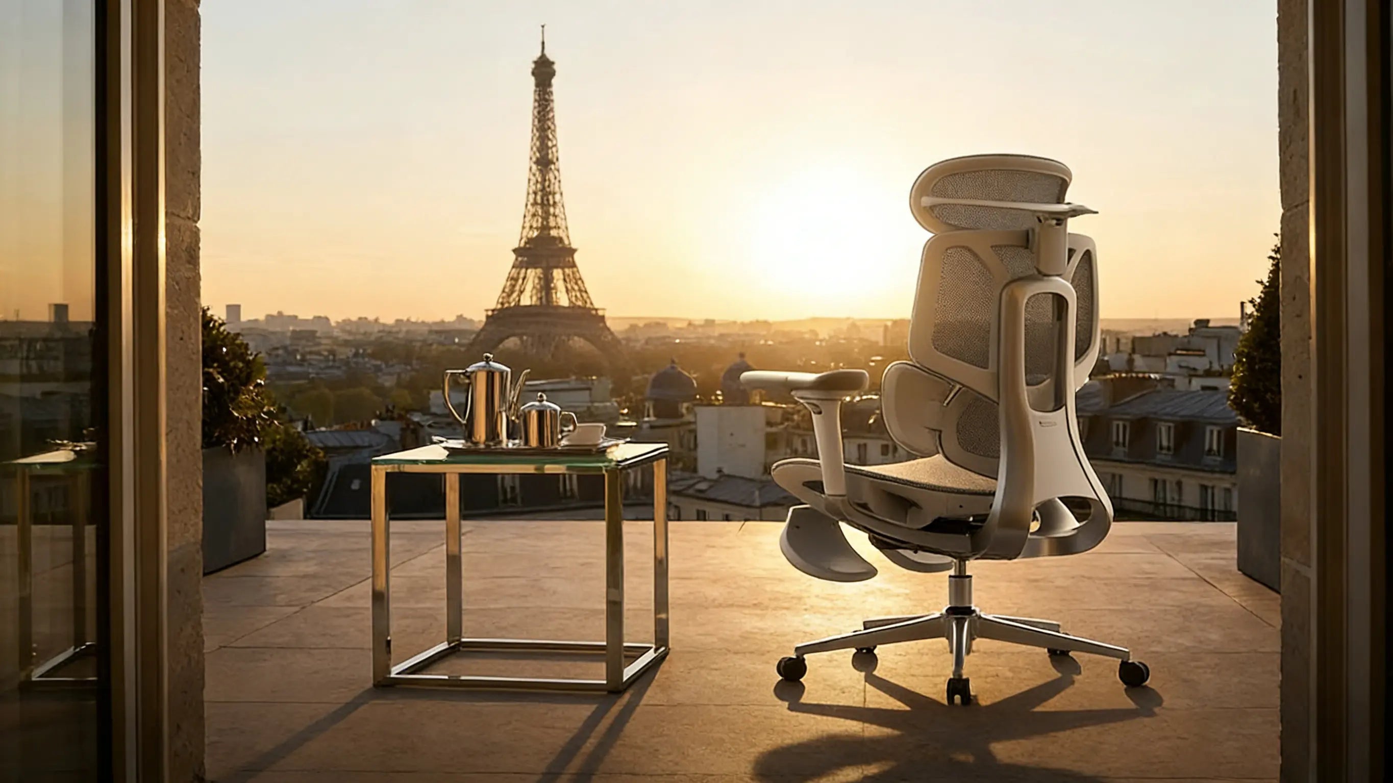 Fully adjustable ergonomics chair featuring a dynamic lumbar support system for personalized comfort.