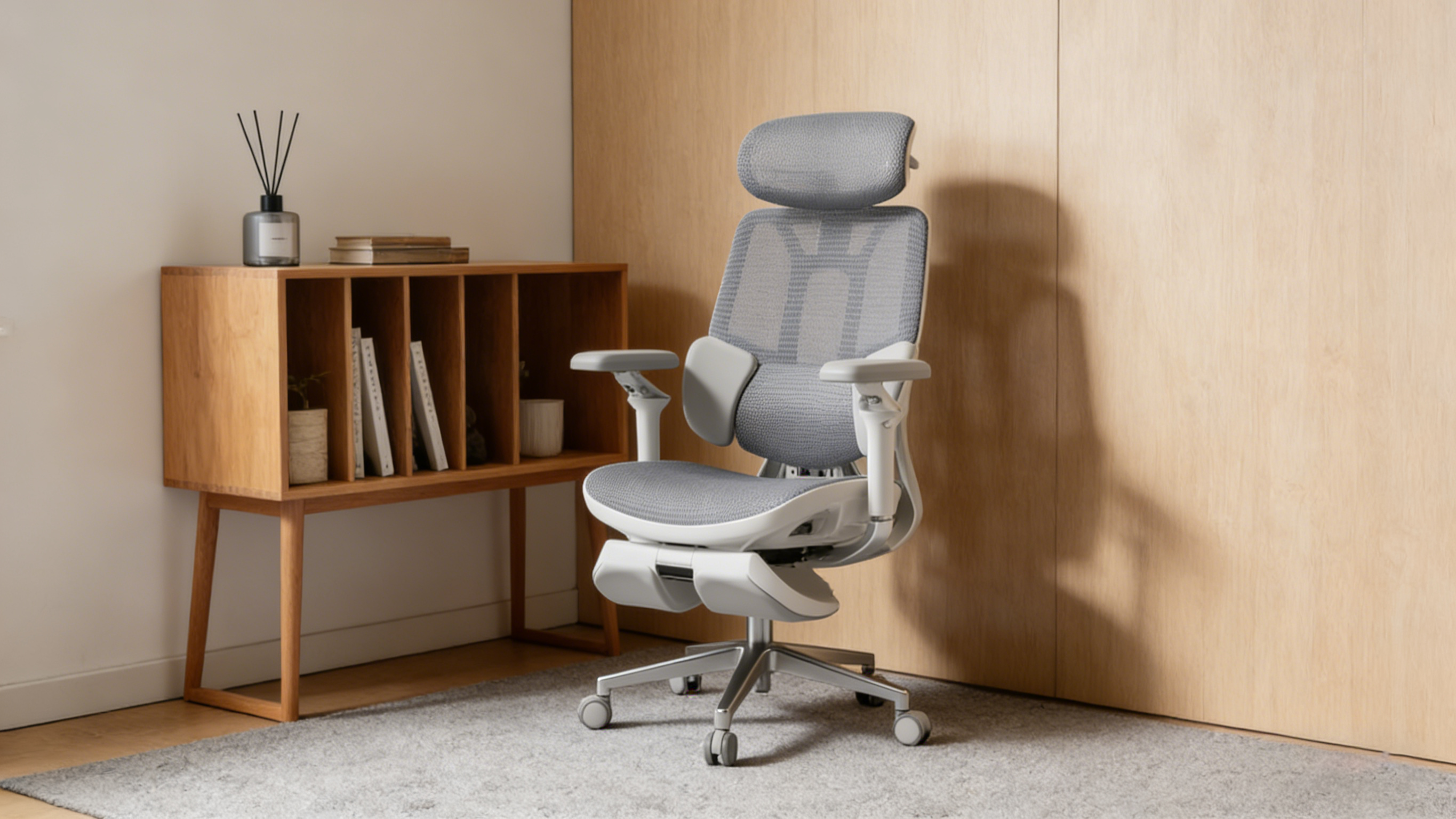 Video game chair featuring a retractable footrest and deep recline for relaxation.