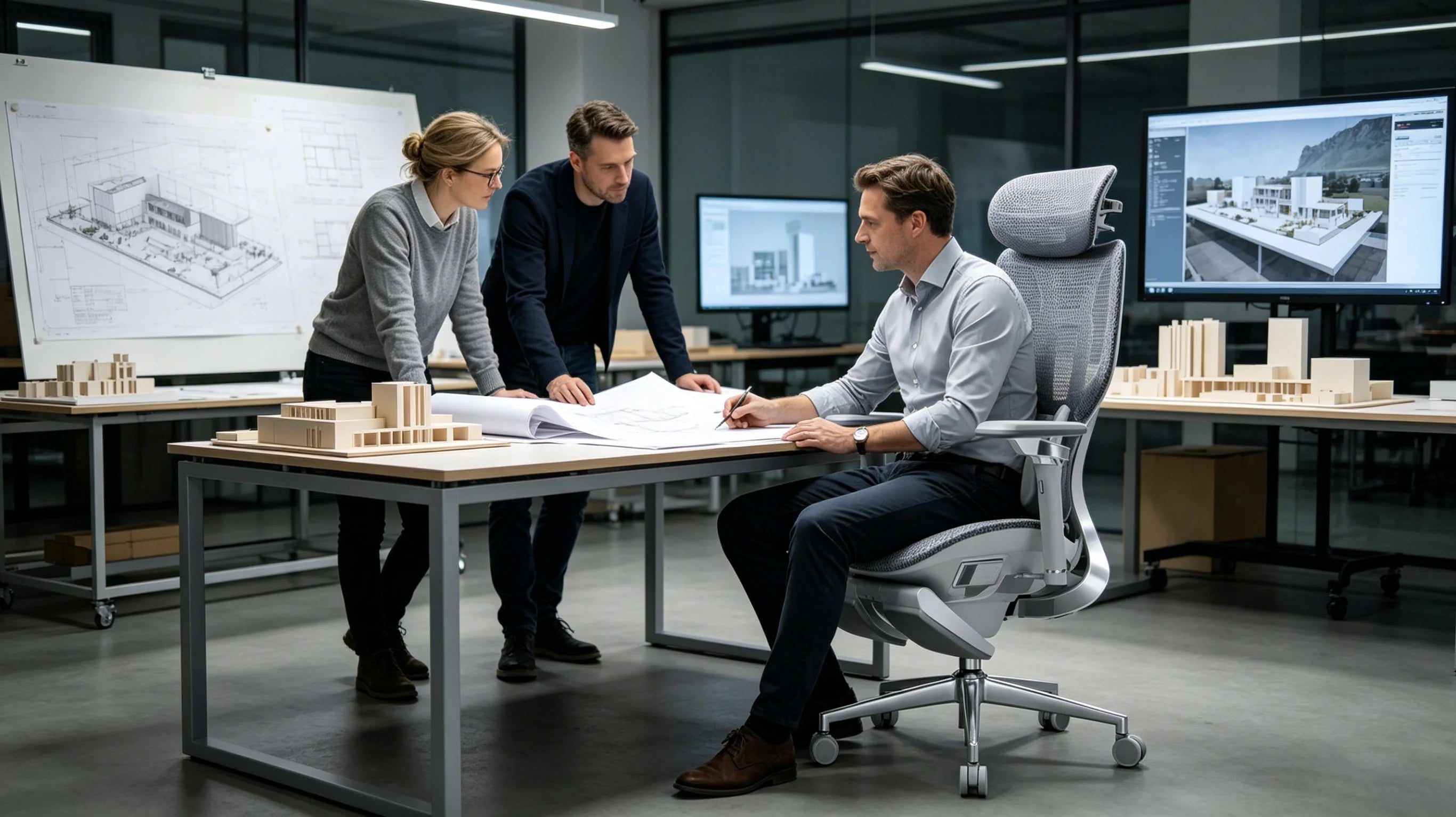 Das optimale Design: Der AI 720 ergonomischen Bürostuhl Architekt.