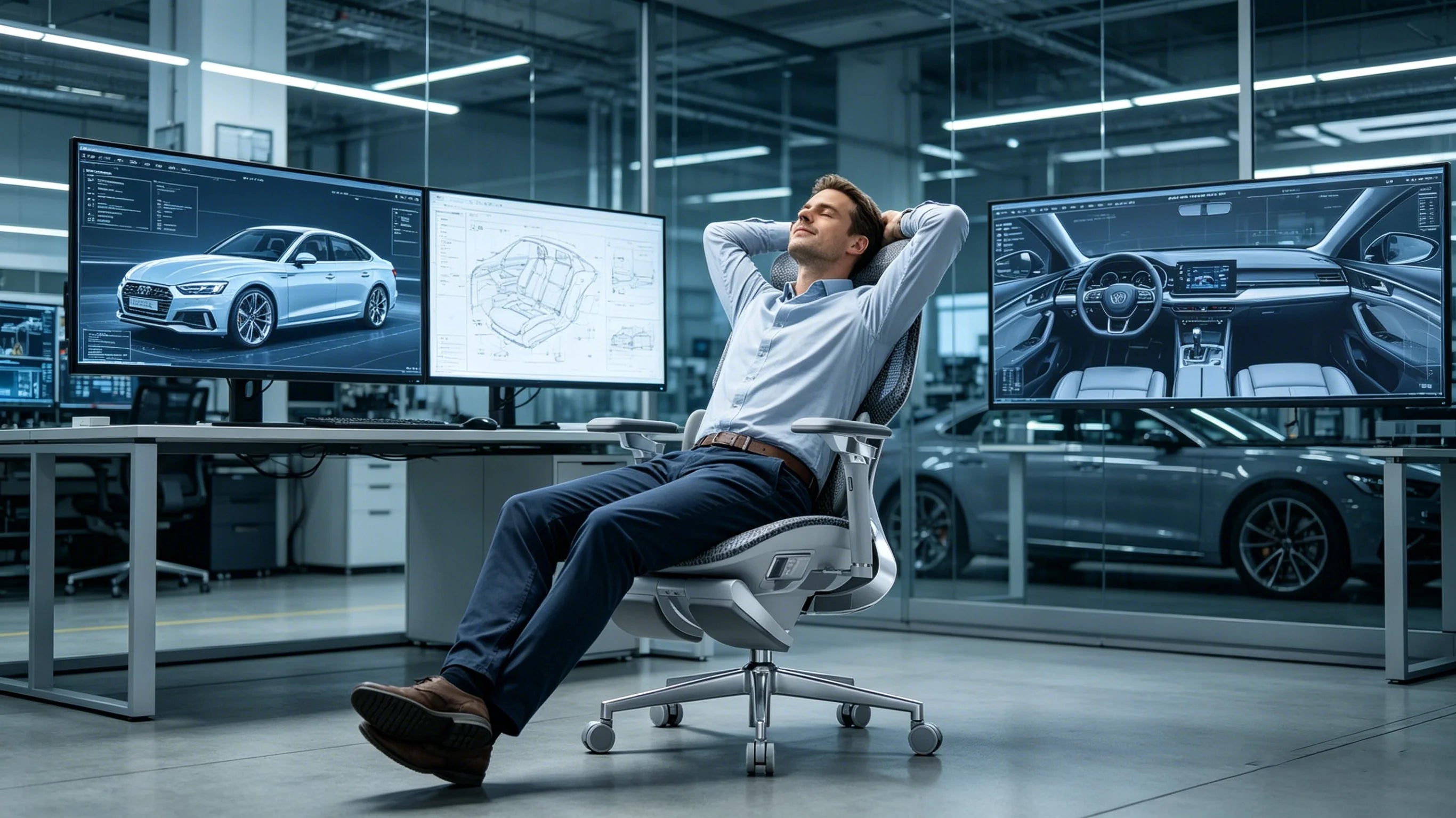 Das optimale Design: Der AI 720 als ergonomischen Bürostuhl Automotive.