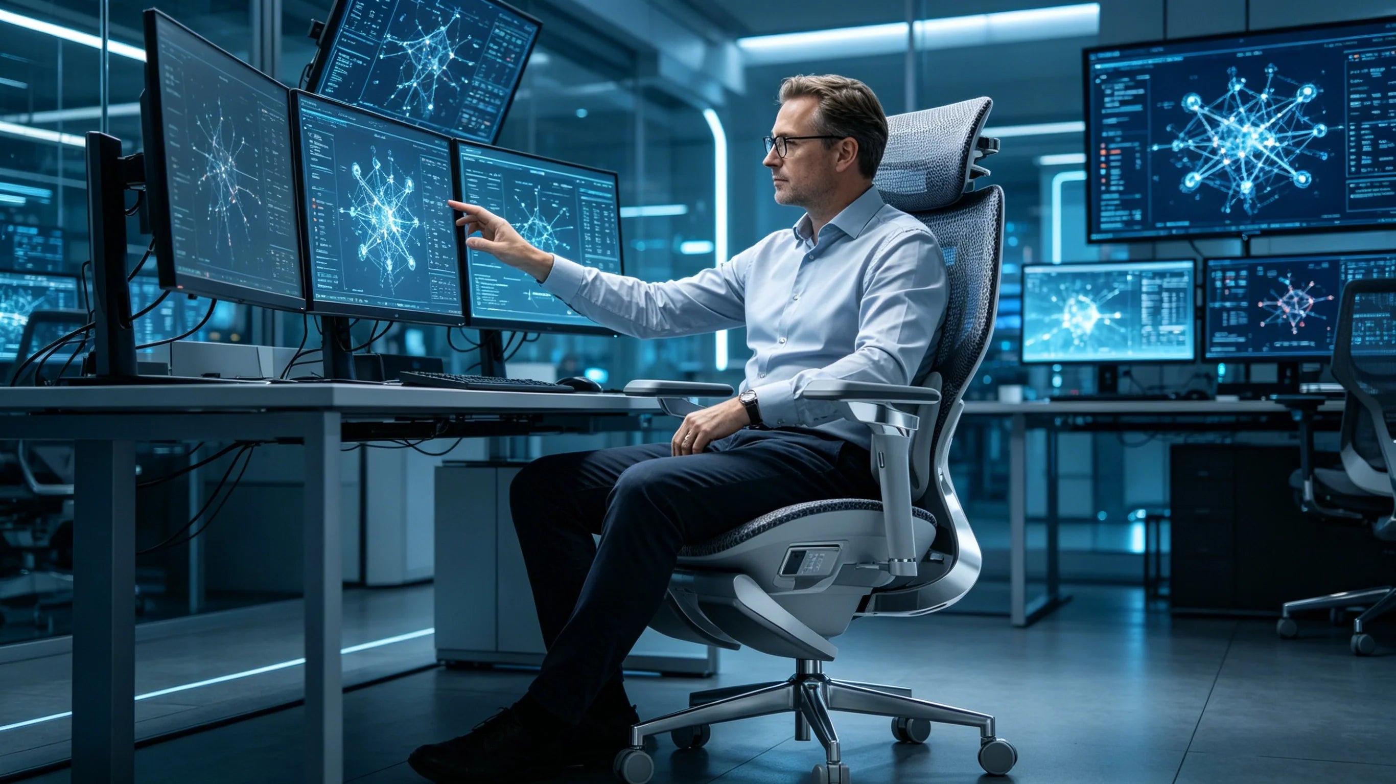 Das optimale Design: Der AI 720 ergonomischen Bürostuhl Data Scientist.