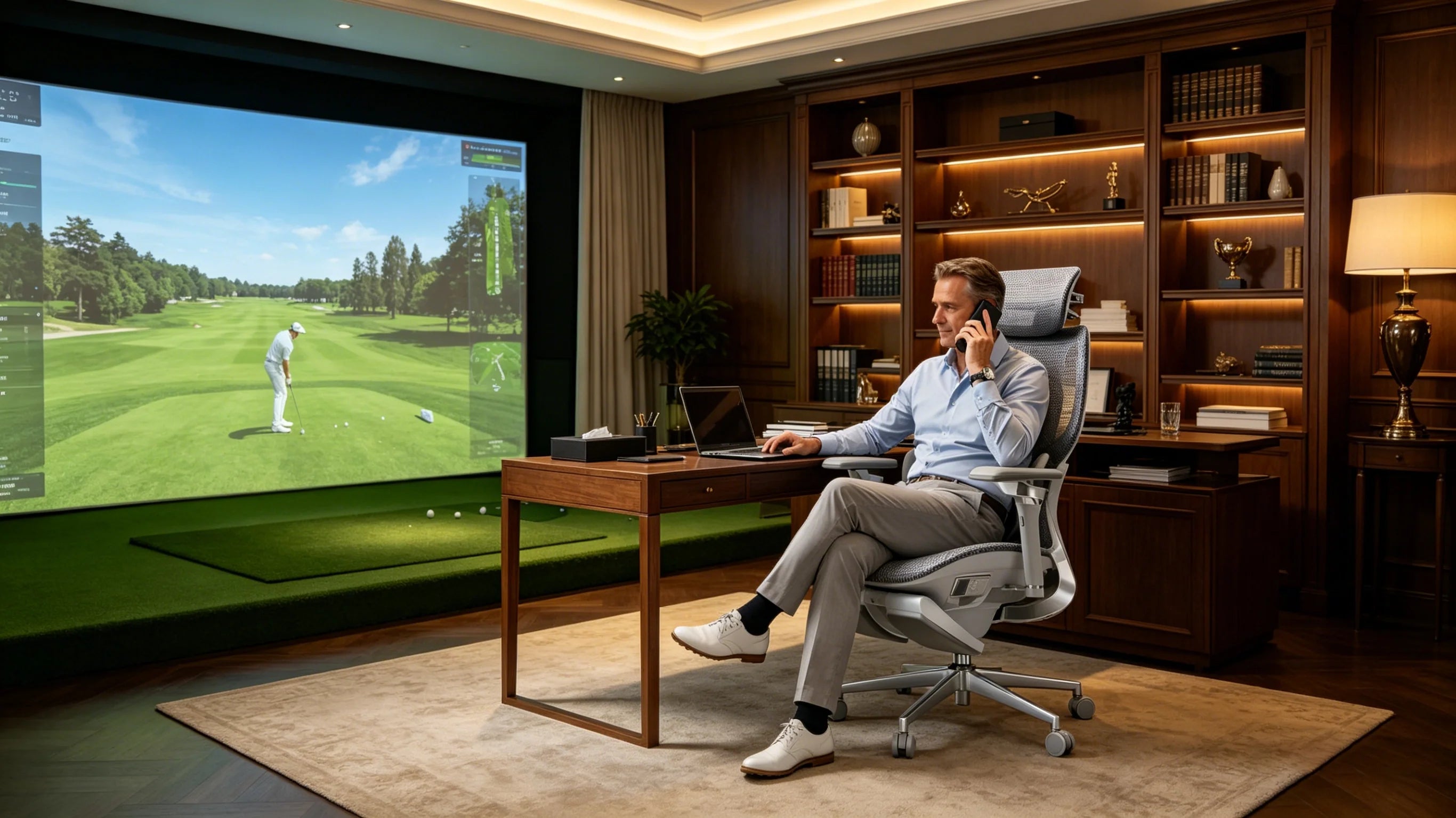 Das optimale Design: Der AI 720 ergonomischen Bürostuhl für Golfer.