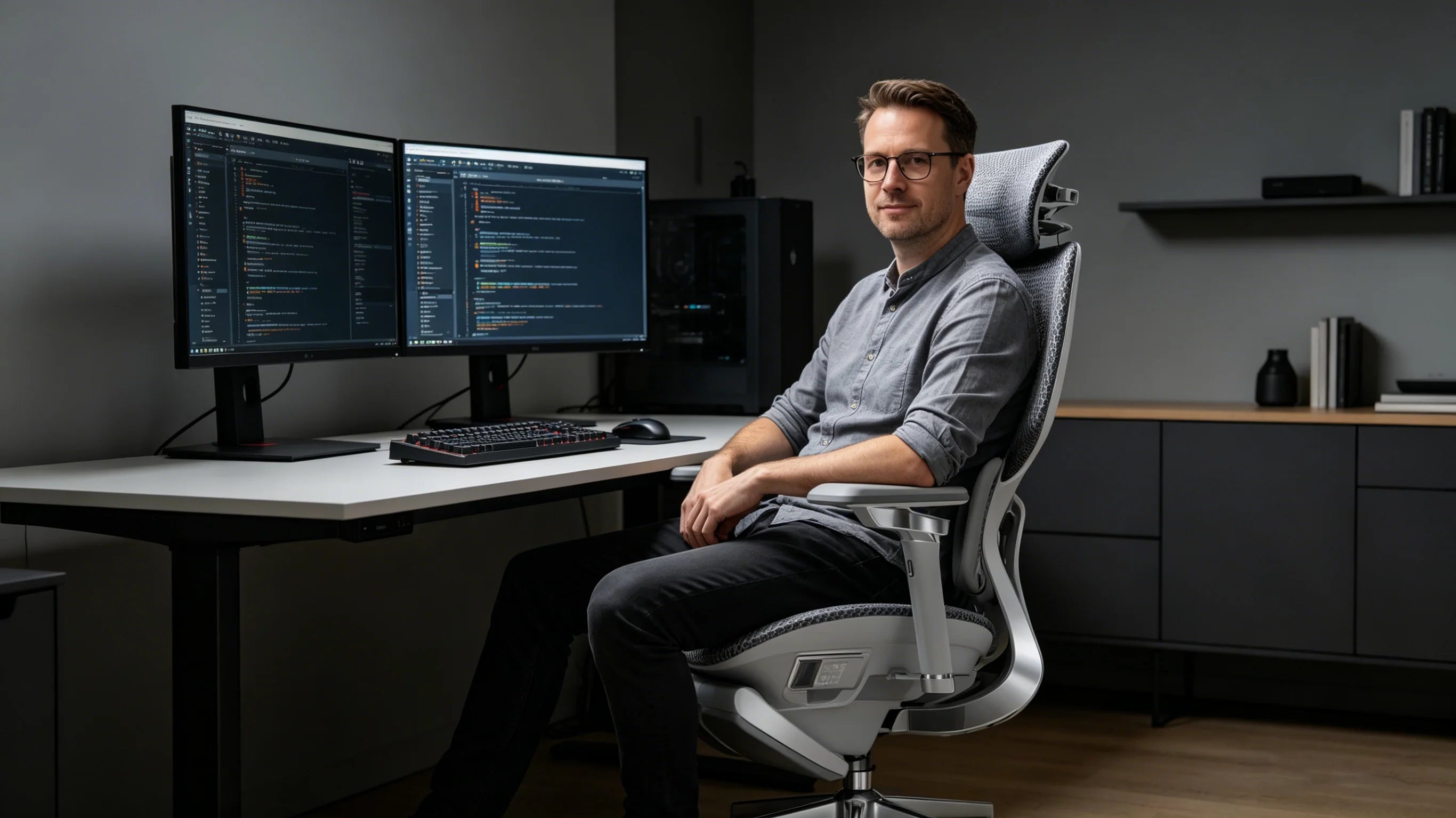Das optimale Design: Der AI 720 Schreibtischstuhl für Home Office.