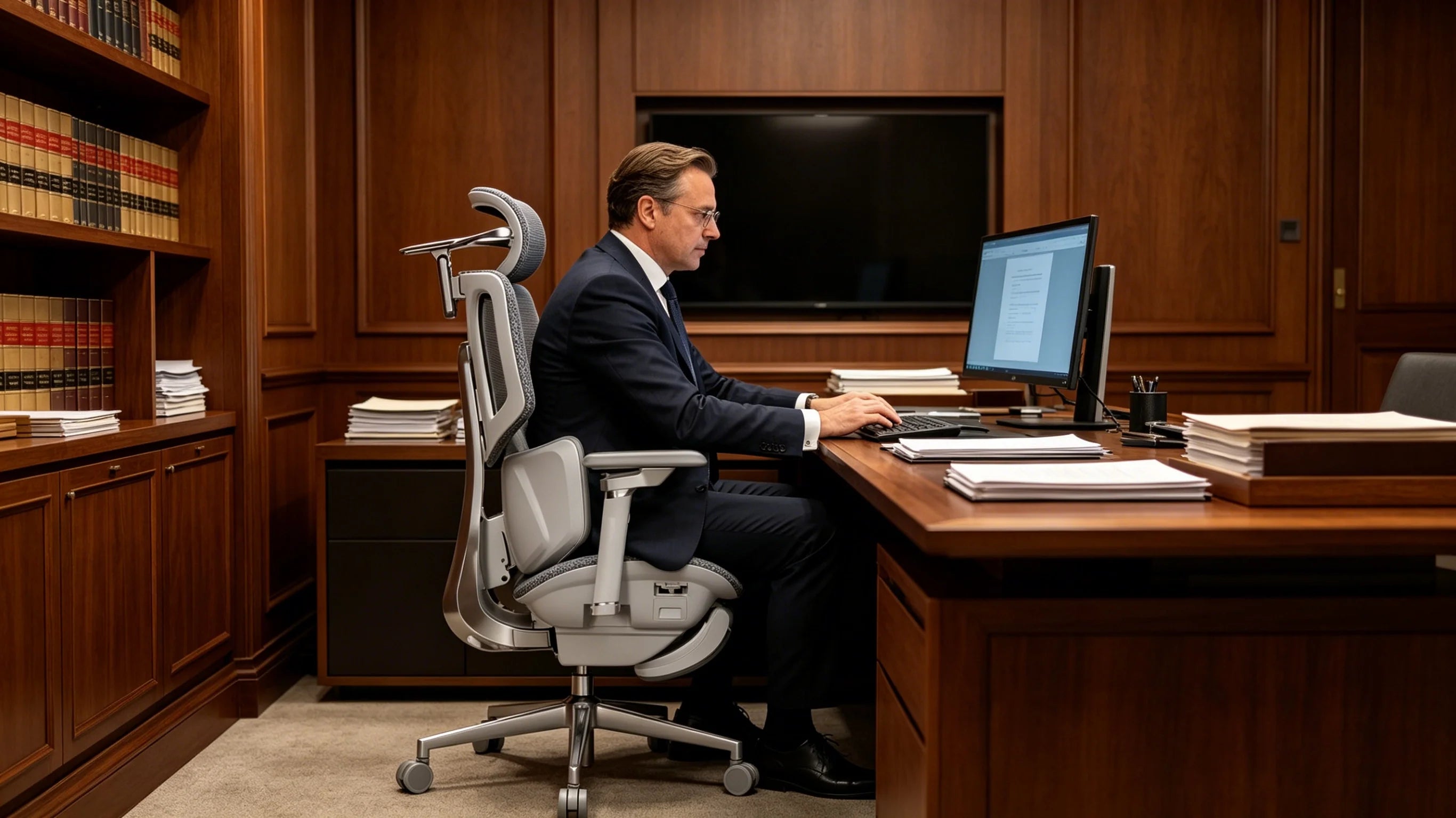 Das optimale Design: Der AI 720 ergonomischen Bürostuhl Anwalt.