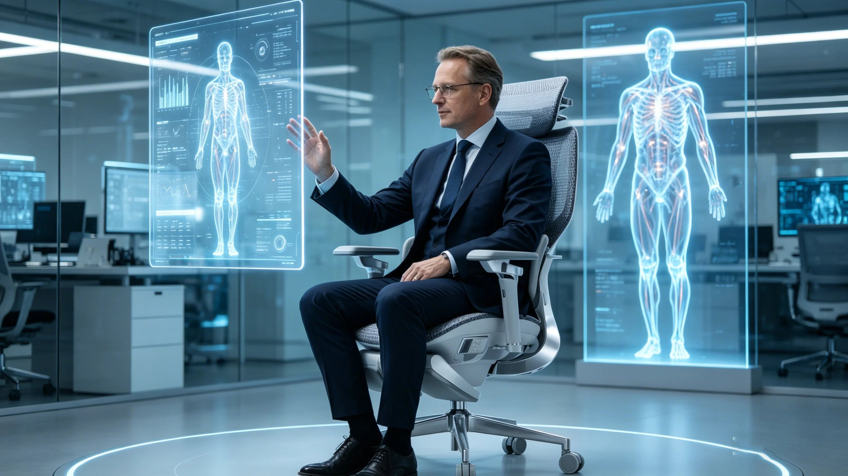 Das Design des orthopädischen Schreibtischstuhls für die Zukunft.