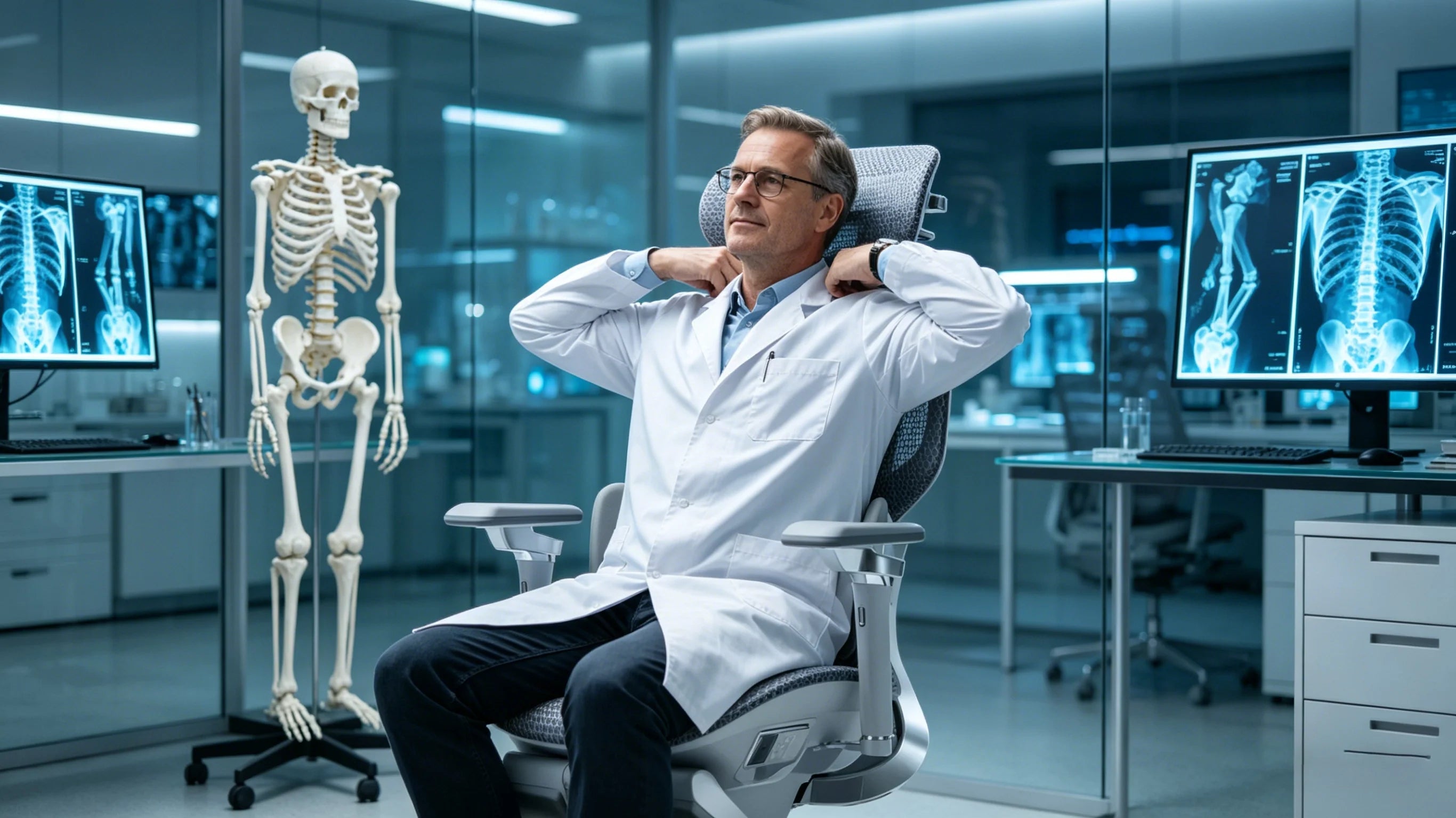 Das optimale Design: Der AI 720 ergonomischen Bürostuhl für Orthopäden.