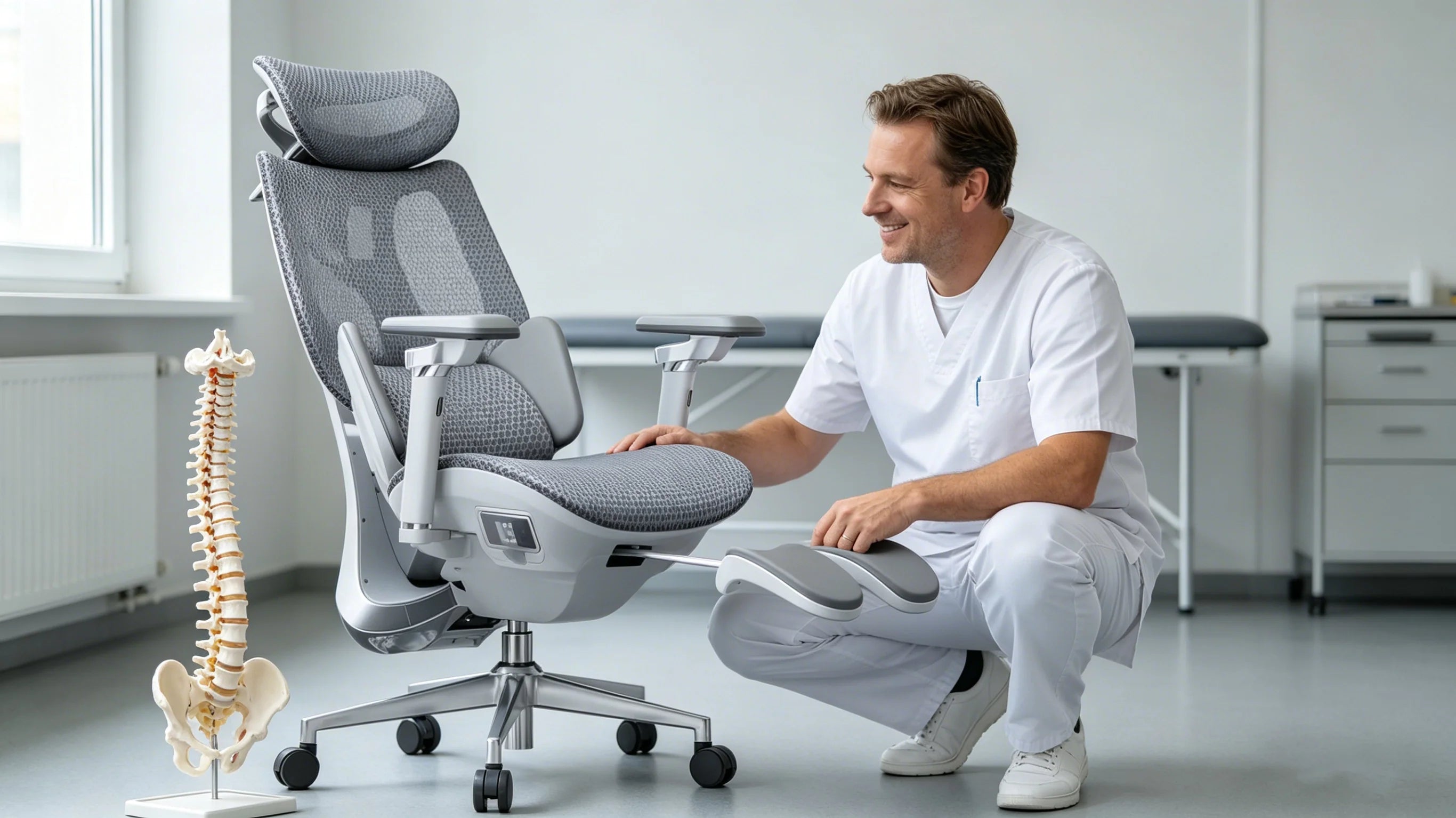 Präzise Verarbeitung und orthopädische Innovation beim orthopädischer Bürostuhl.