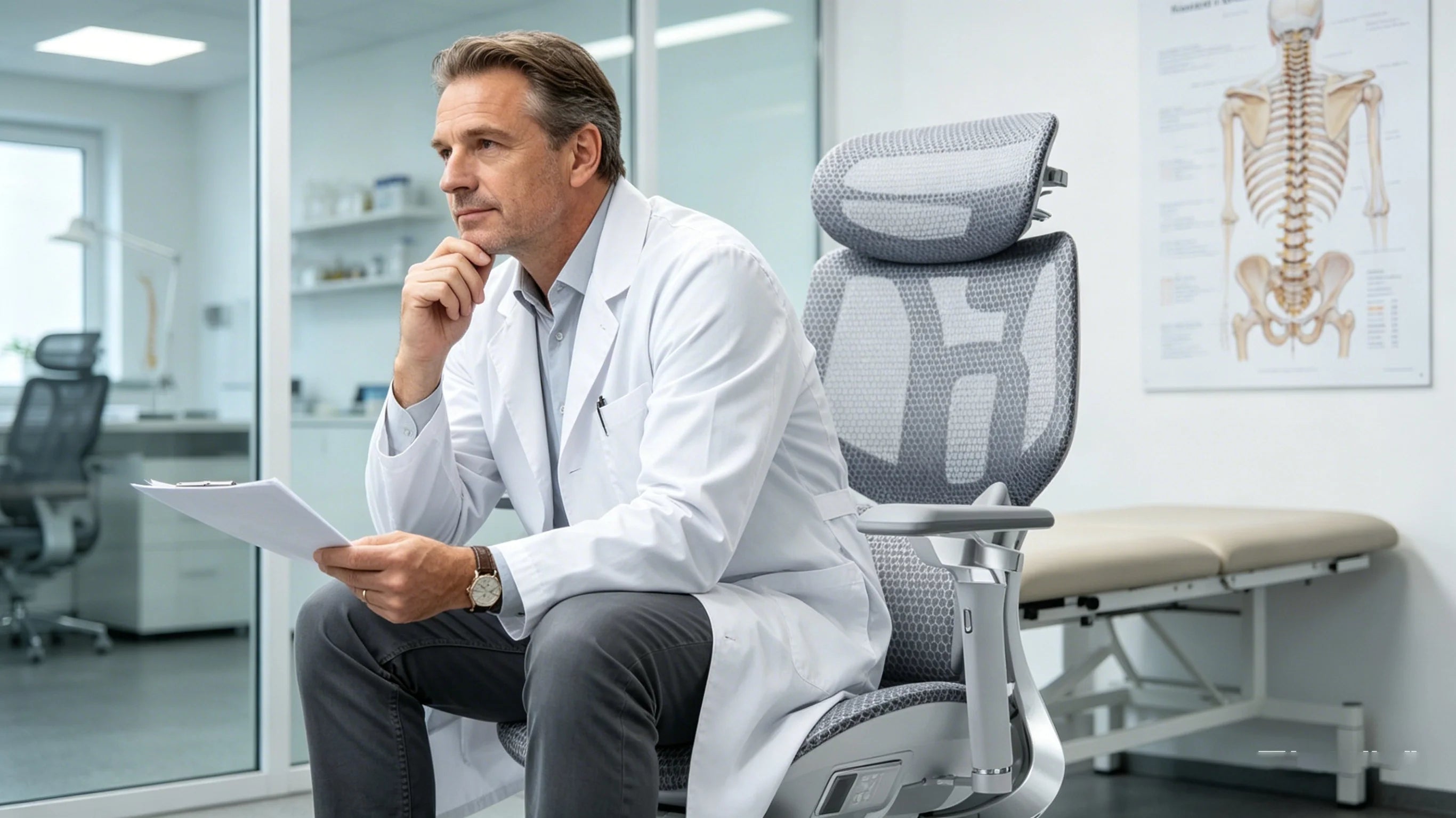 Hochwertiges orthopädisches Design beim ergonomischen Bürostuhl Nacken.