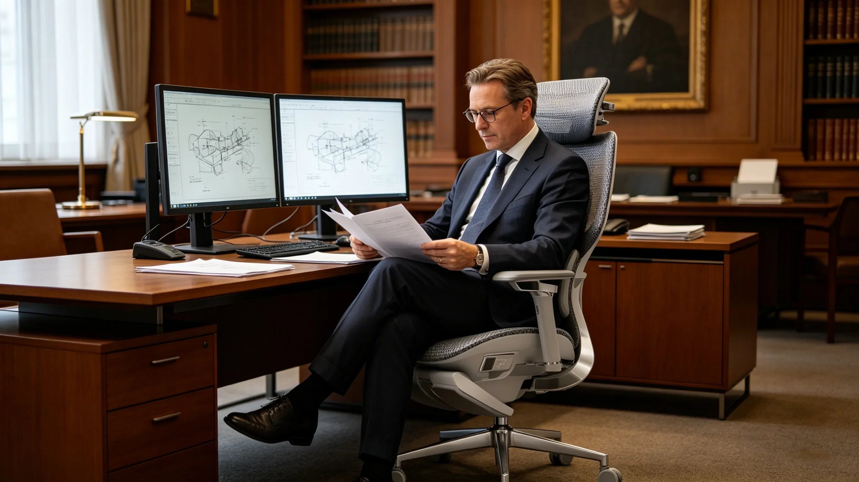 Das optimale Design: Der AI 720 ergonomischen Bürostuhl Patentanwalt.