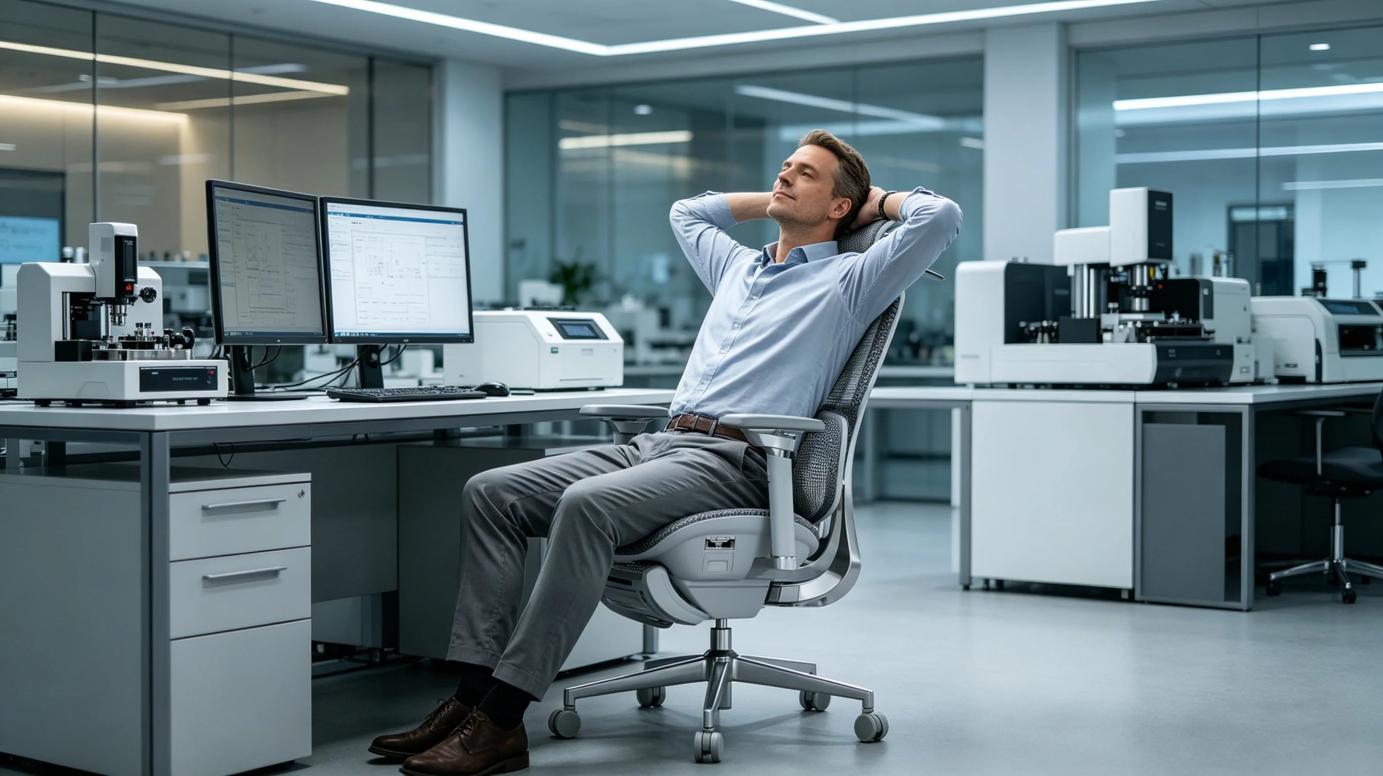 Das optimale Design: Der AI 720 ergonomischen Bürostuhl Qualitätsmanager.