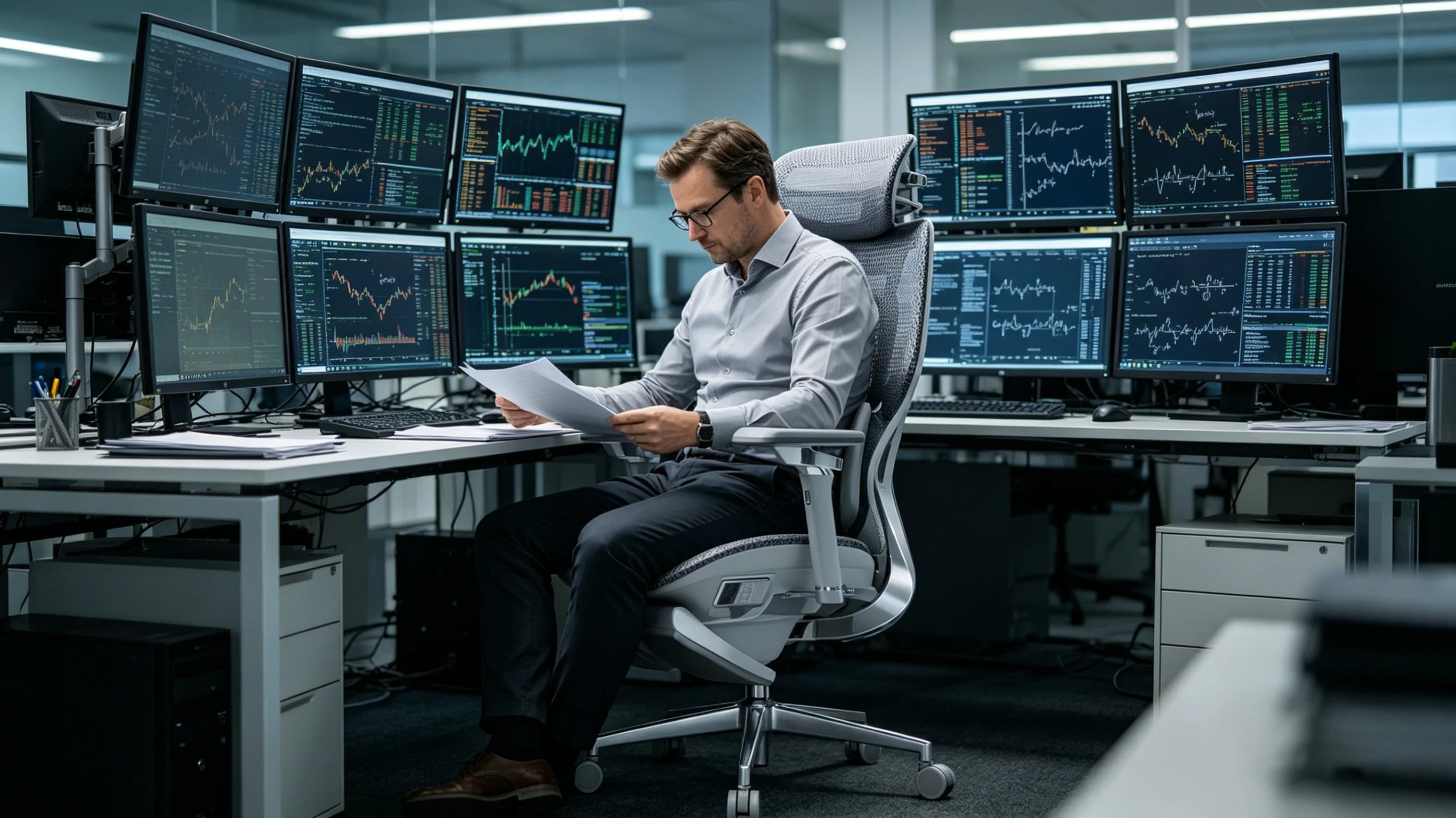 Das optimale Design: Der AI 720 Bürostuhl für Quant Analyst.