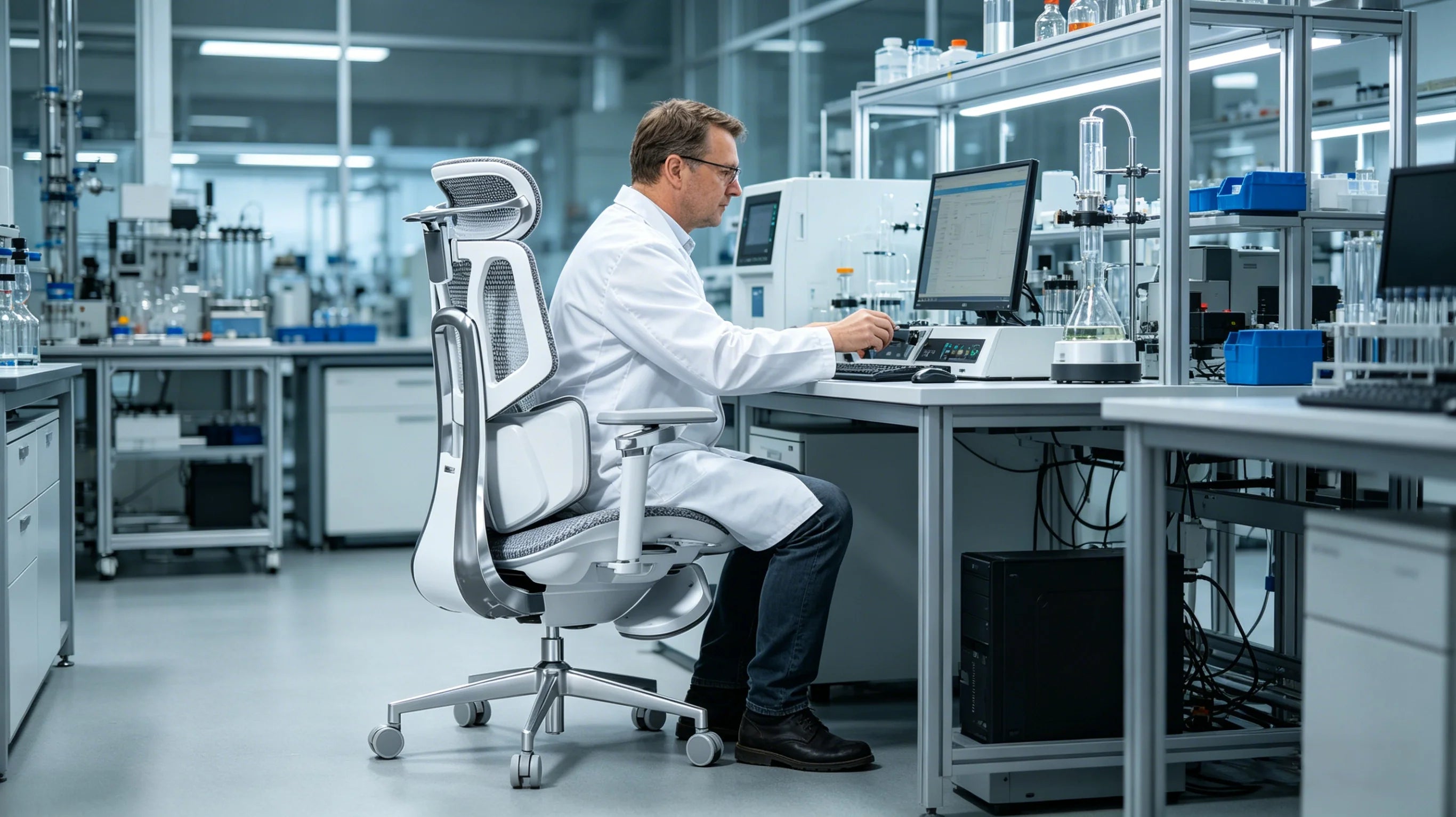 Erstklassige Materialien und Verarbeitung beim Gewinner im Bürostuhl ergonomisch Test.
