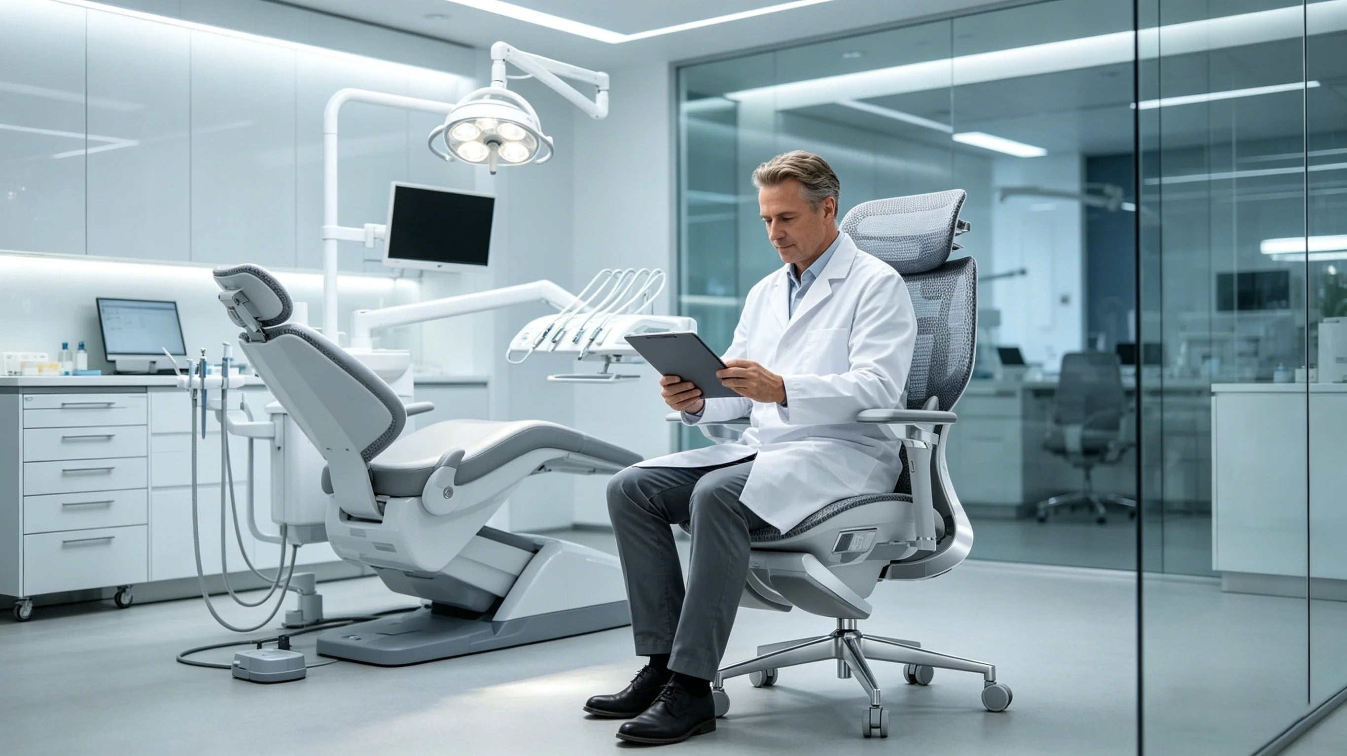 Das optimale Design: Der AI 720 ergonomischen Bürostuhl Zahnarzt.