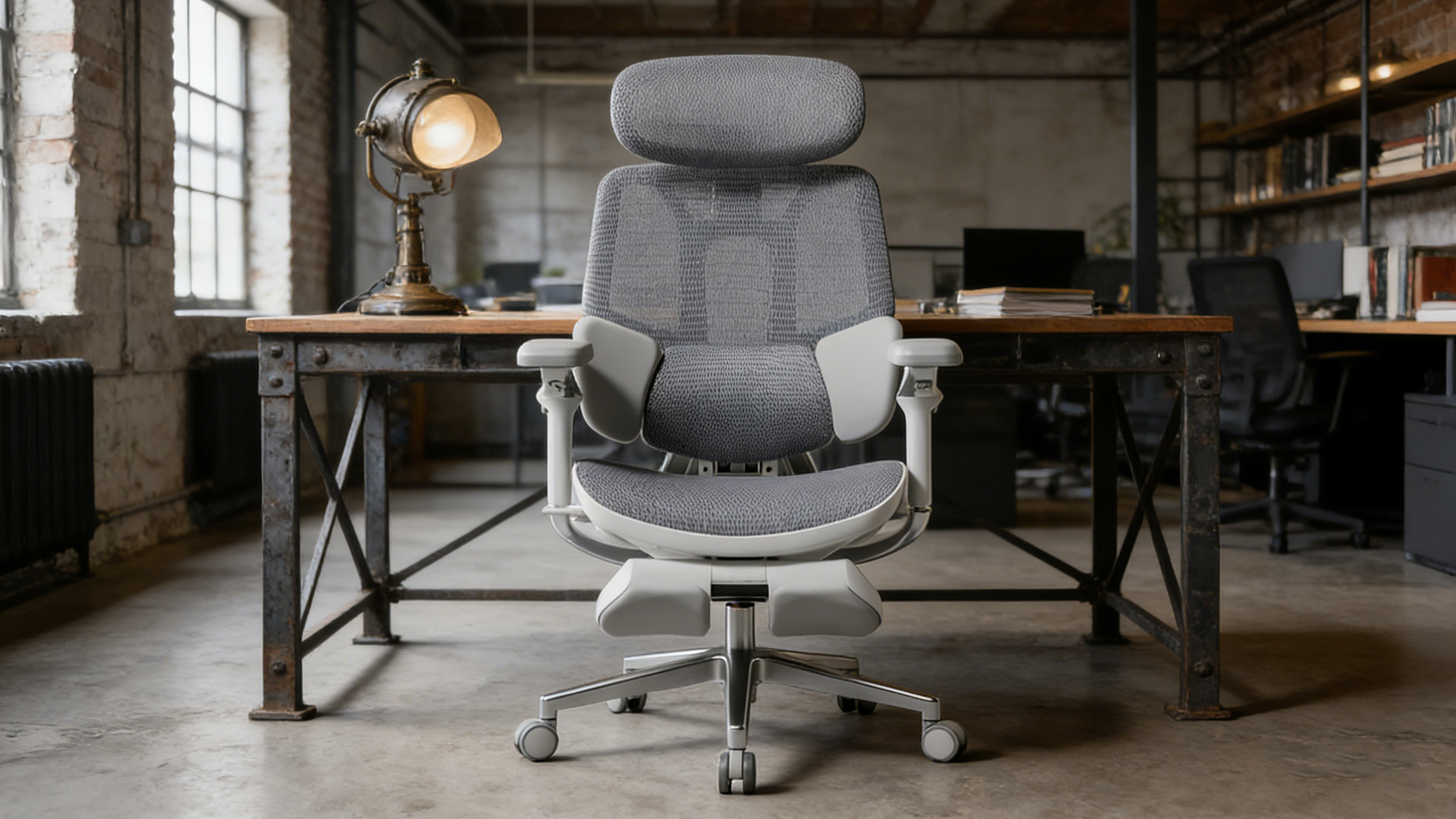 Space-saving desk chairs ergonomic models suitable for training rooms or conferences.