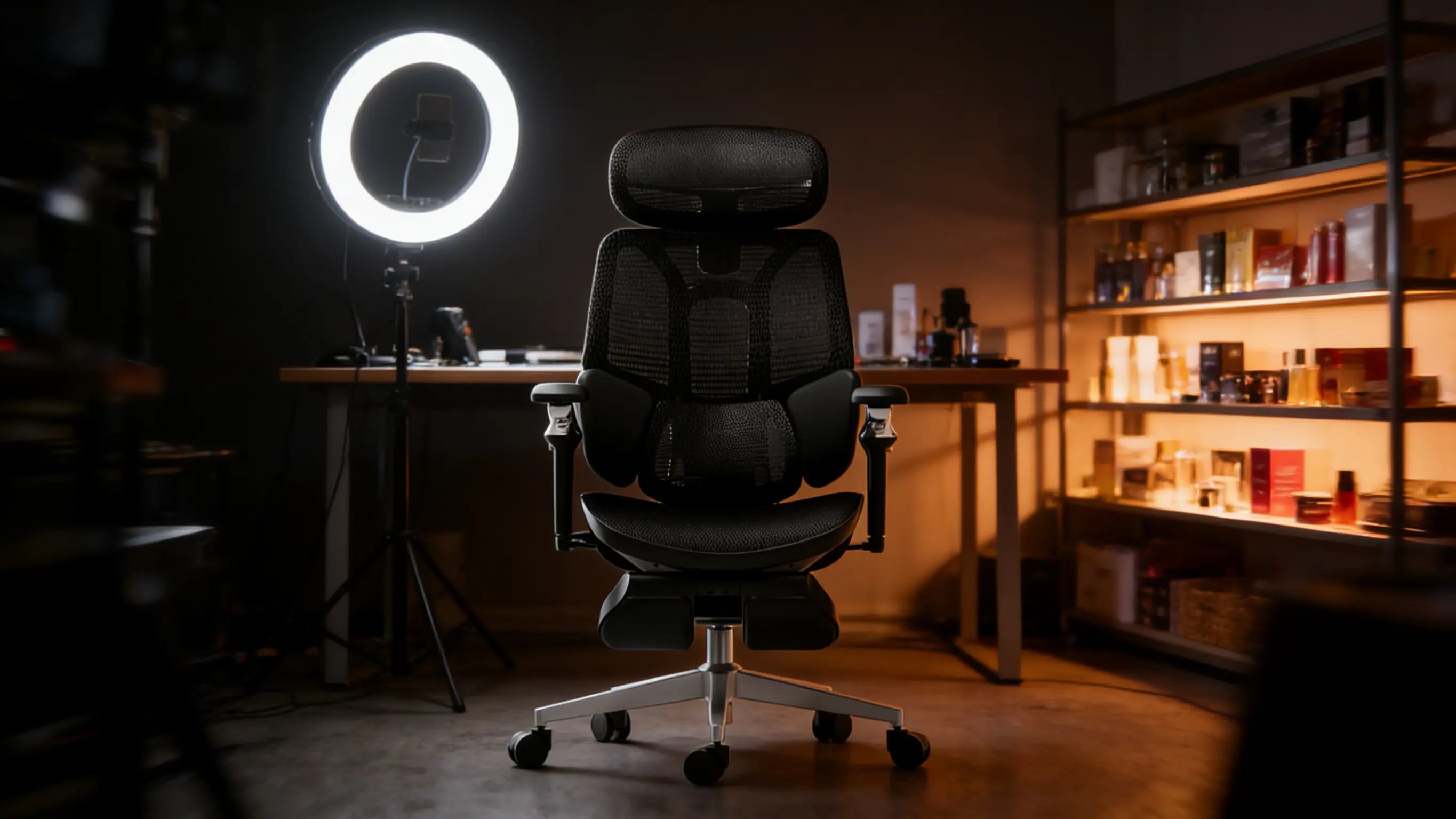 Ergo Select chair office ergonomic high-back Pro series for ultimate neck and spine protection during work.