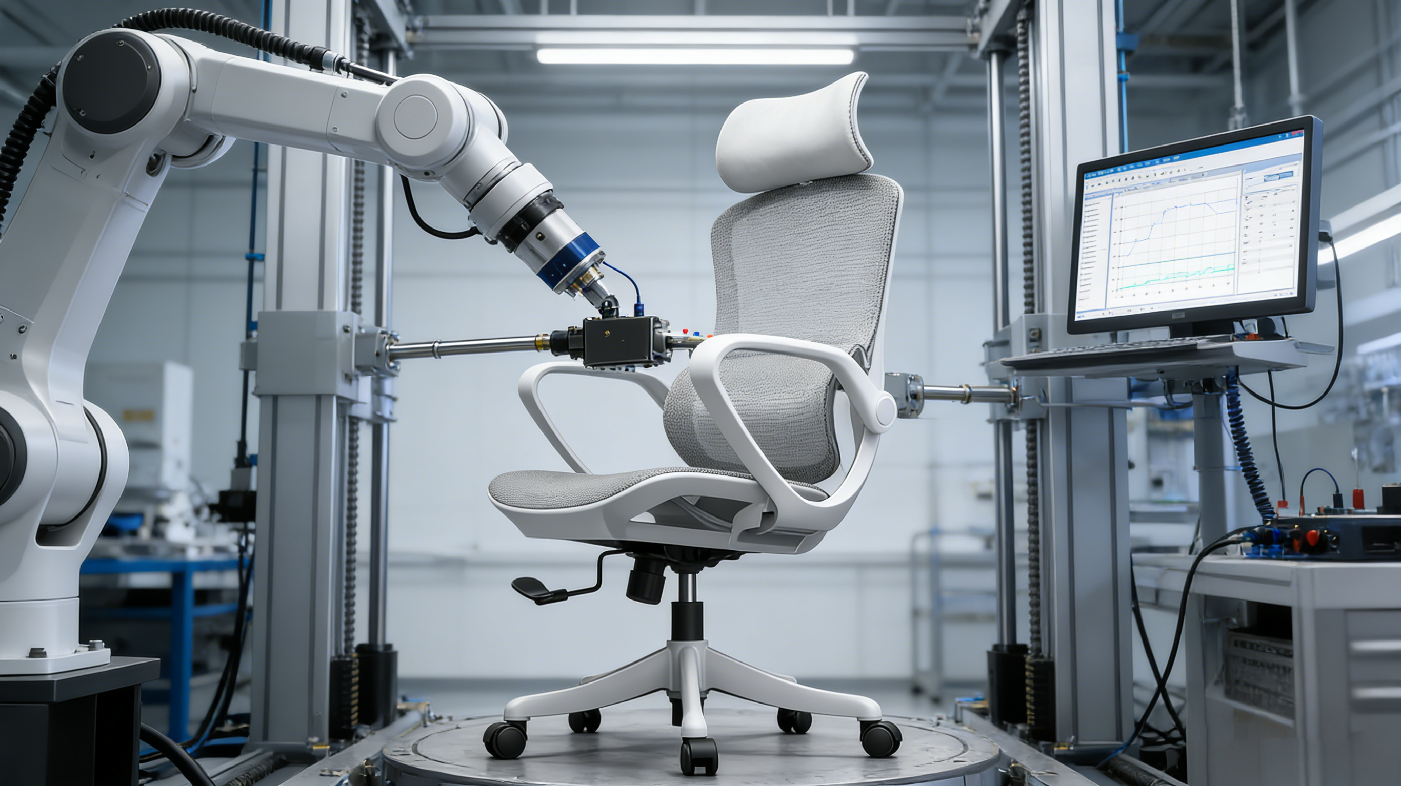 BIFMA-certified Class-4 gas lift and metal base of ergo office chairs