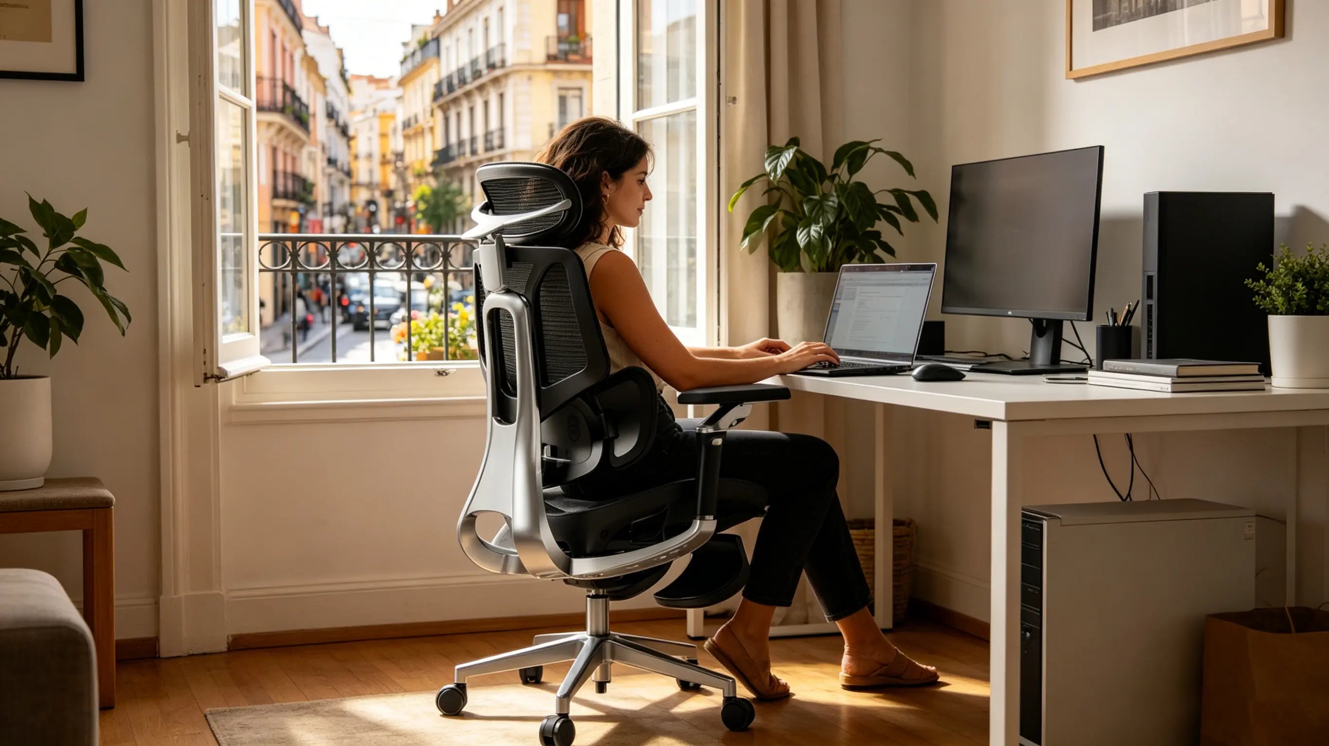 Conjunto de sillas de oficina ergonómicas Ergo Select para una oficina de alto rendimiento.