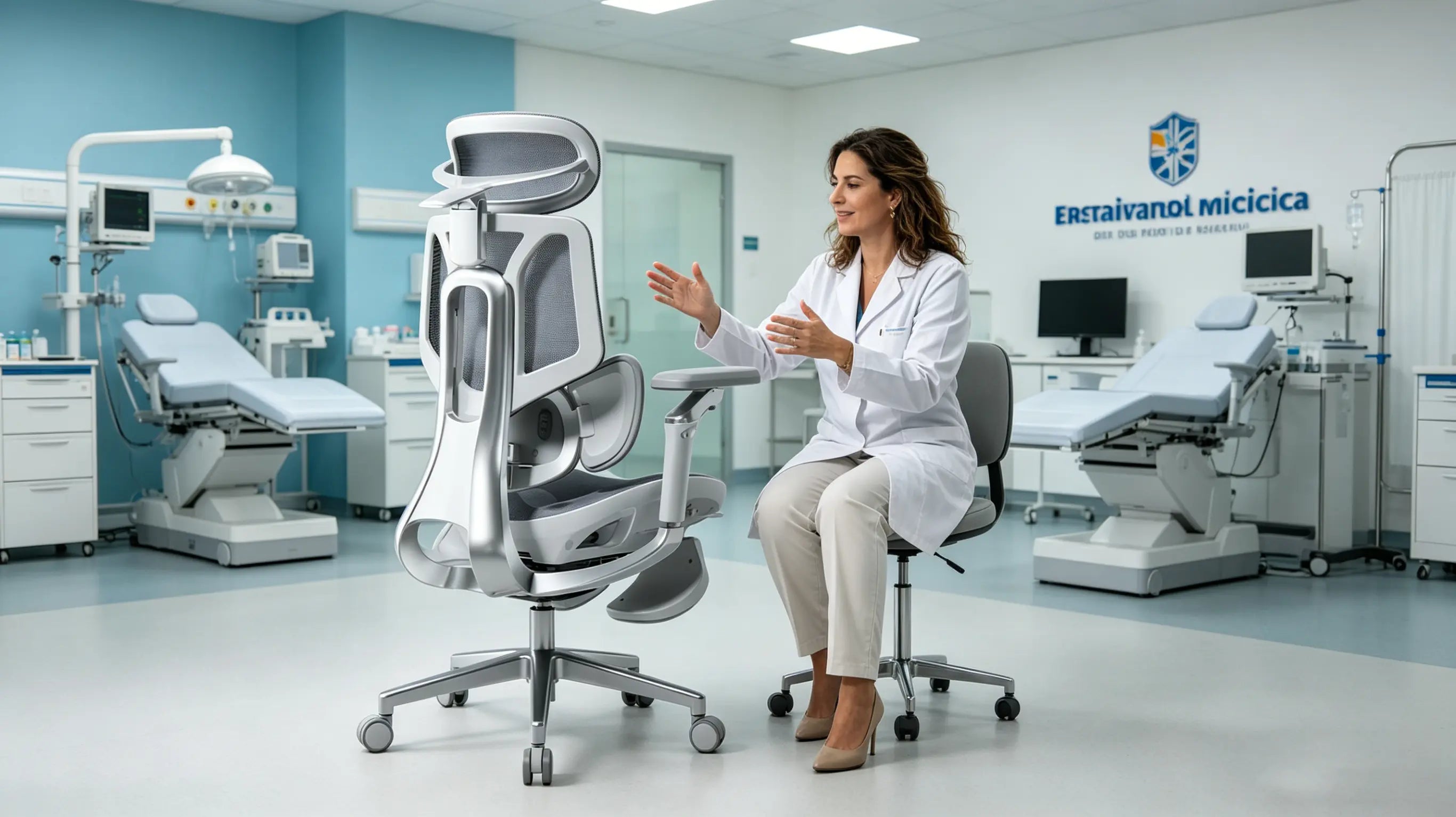 Malla K-Mesh suave y transpirable, ideal para la sensibilidad de la piel madura en una silla oficina ergonomica.
