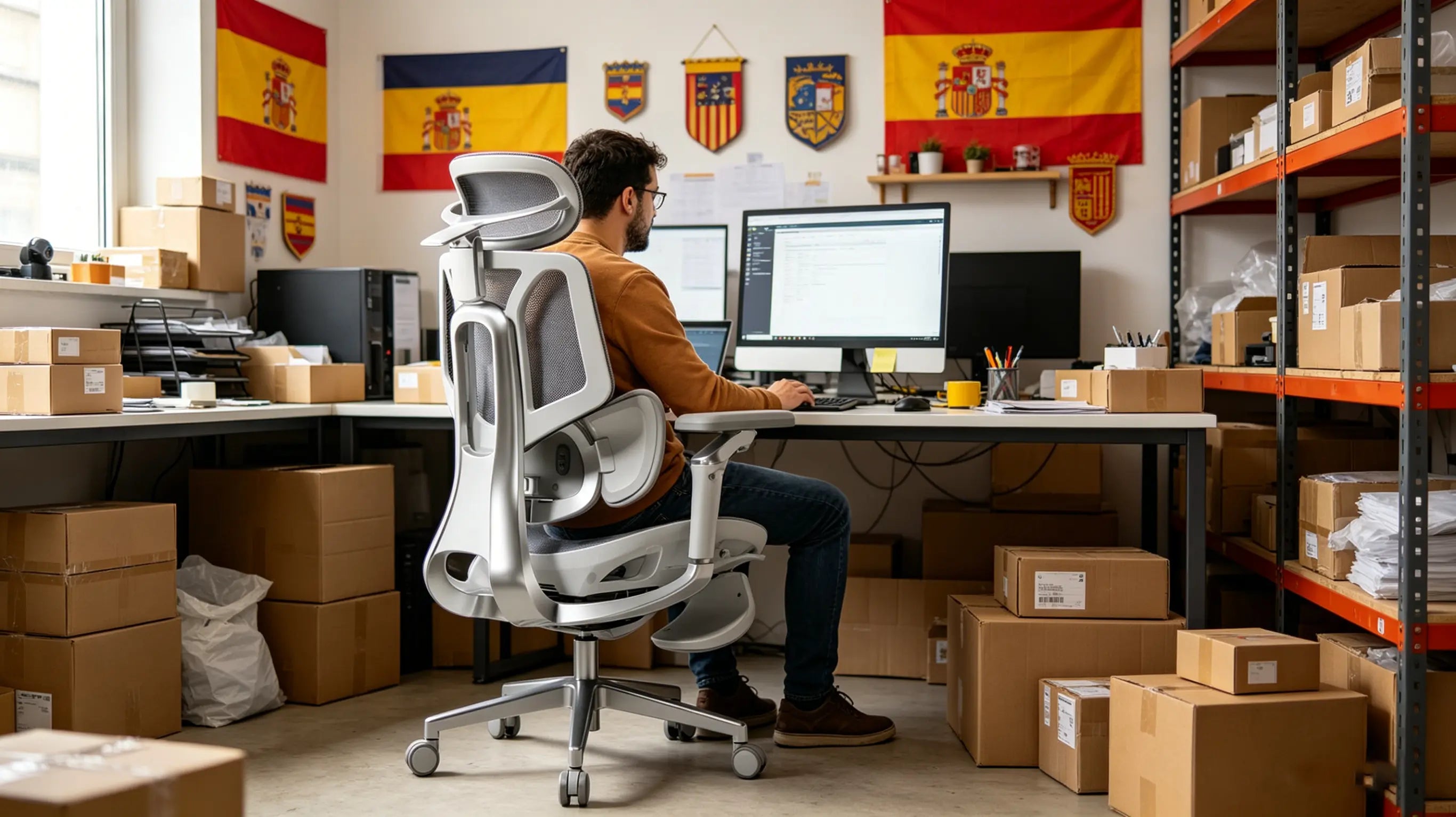 Auditoría de componentes internos de las mejores sillas oficina ergonomicas.