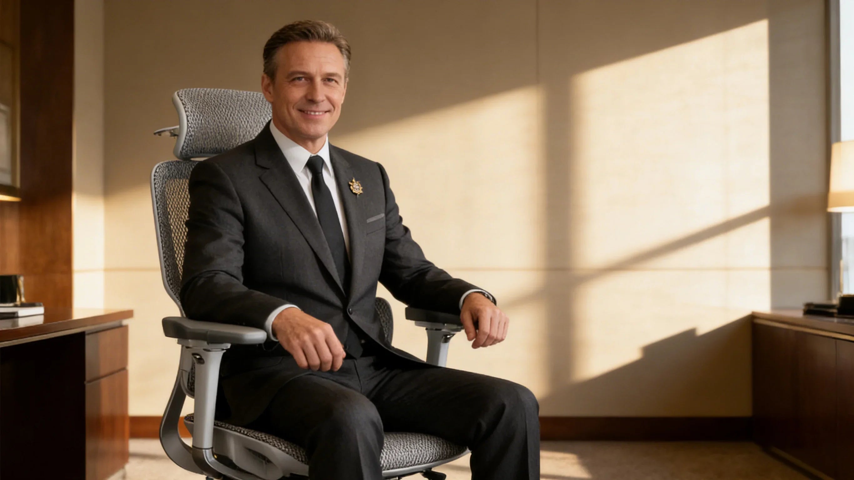 A European hospitality expert reviewing the [**most comfortable office desk chair**].
