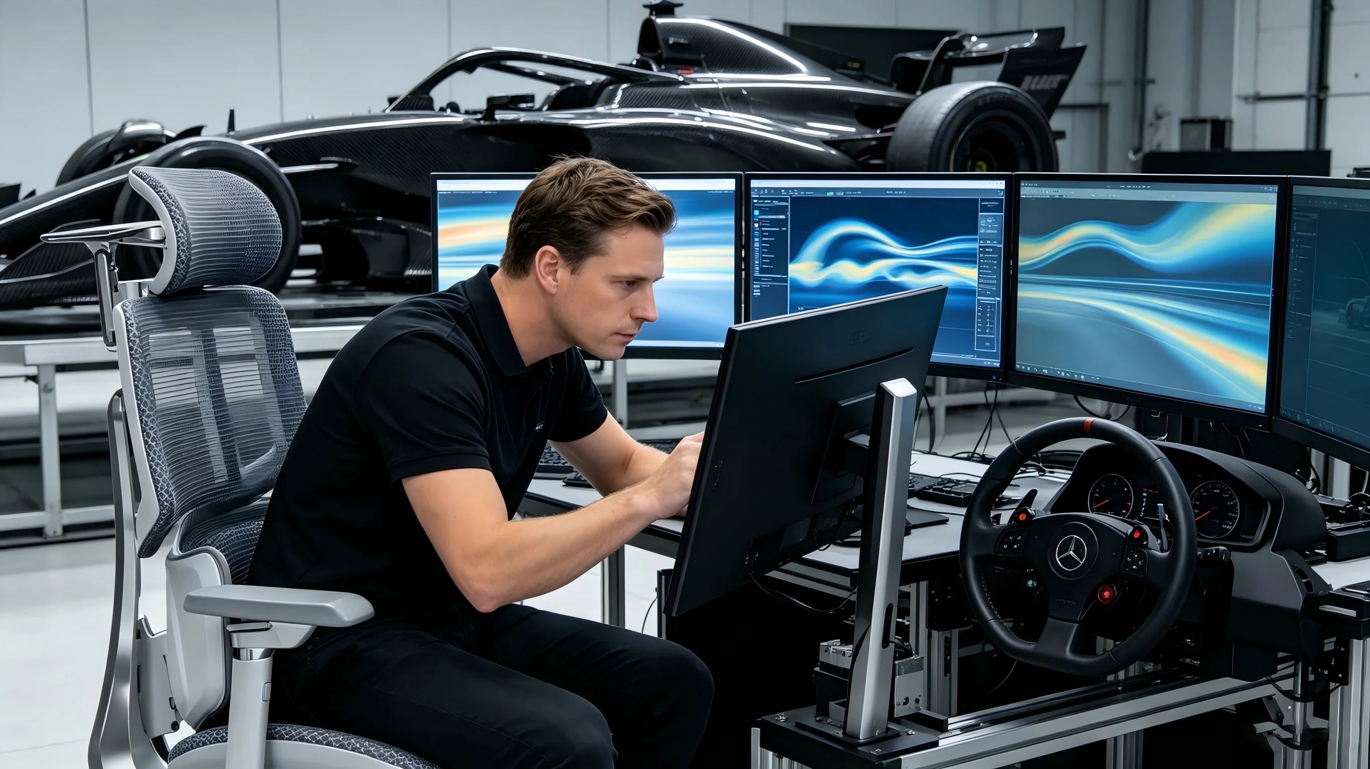 Flexible Unterarmstützung zur Vermeidung von physischem Stress bei der Hardware-Entwicklung.