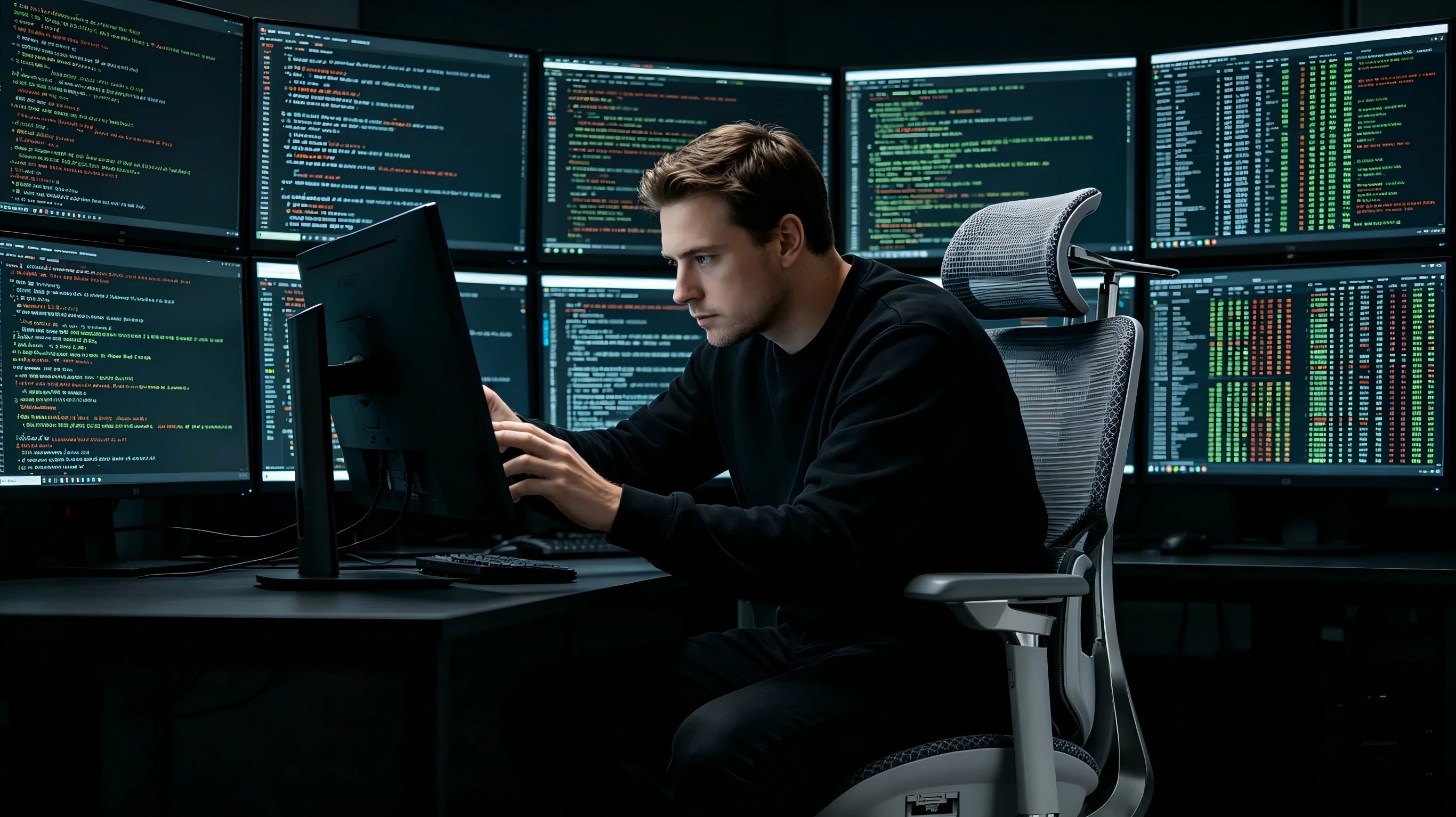 Flexible Unterarmstützung zur Vermeidung von Karpaltunnelsyndromen beim Coding.
