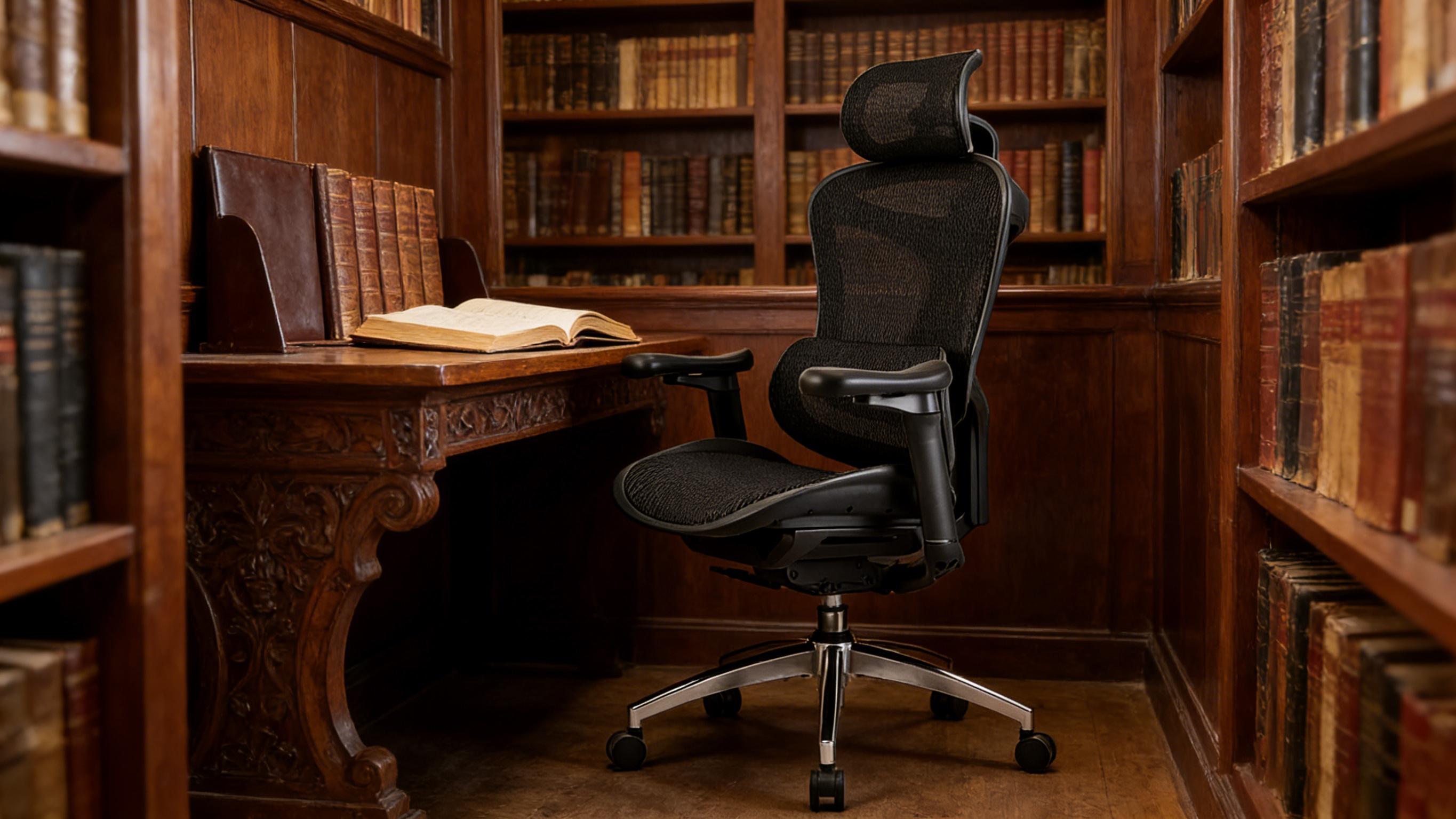 High-quality components of a chair ergonomic office kit including the heavy-duty gas lift.