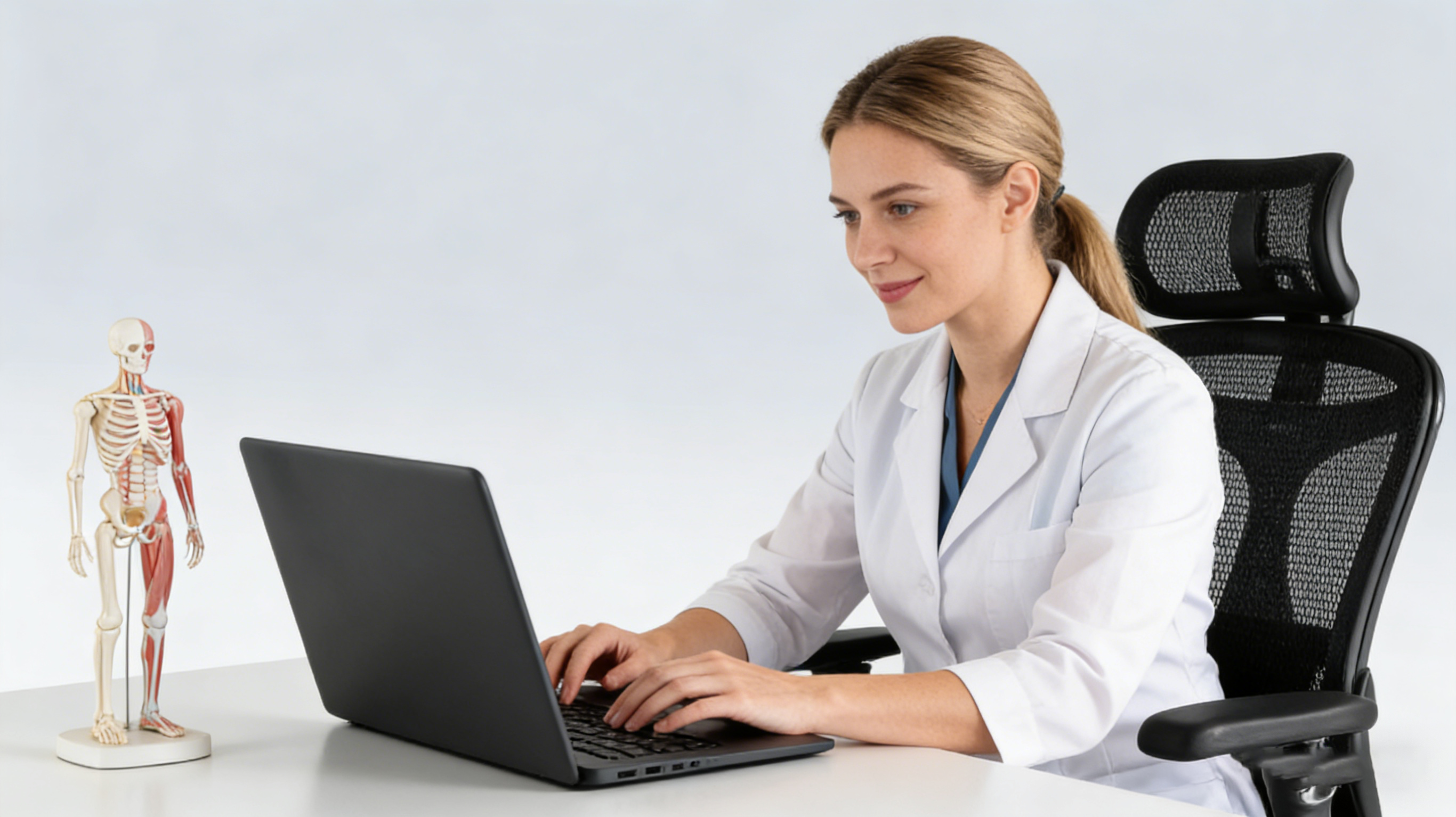 Restorative recline feature for physicians on an ergonomic chair