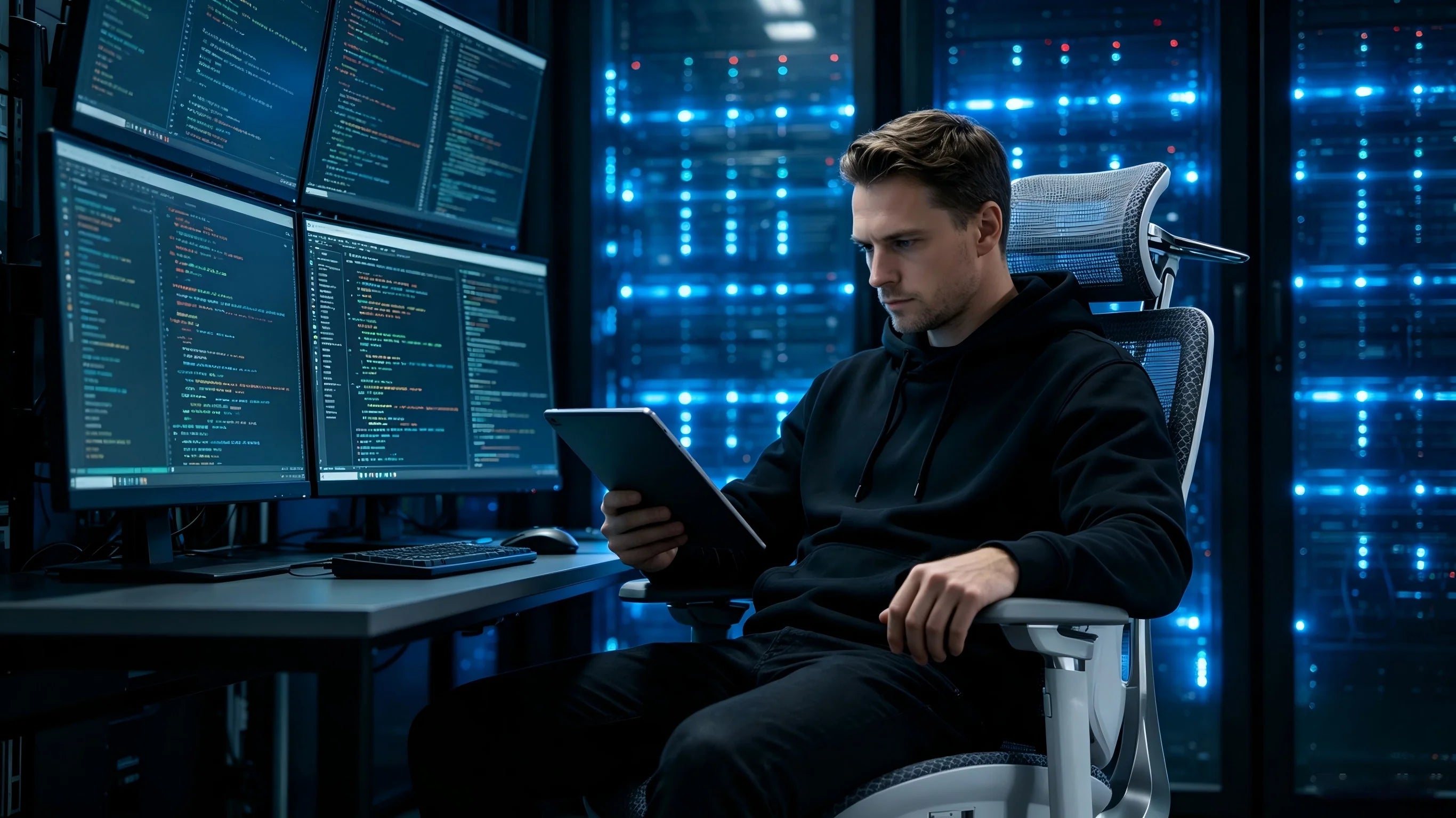 Präzise Armunterstützung für komplexe Programmierarbeiten.