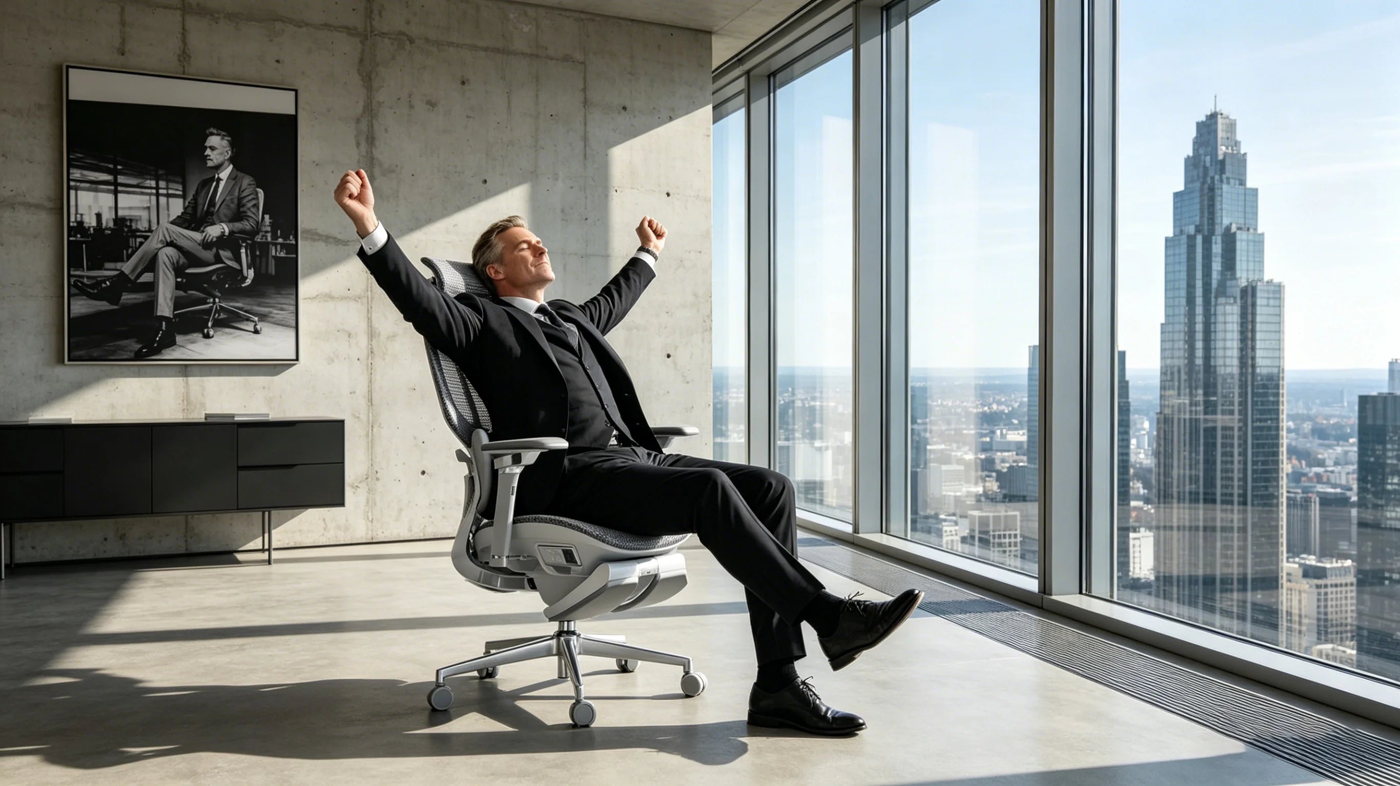 Hochwertige Ausstattung für den Vorstand: Der Chefstuhl ergonomisch AI 720.