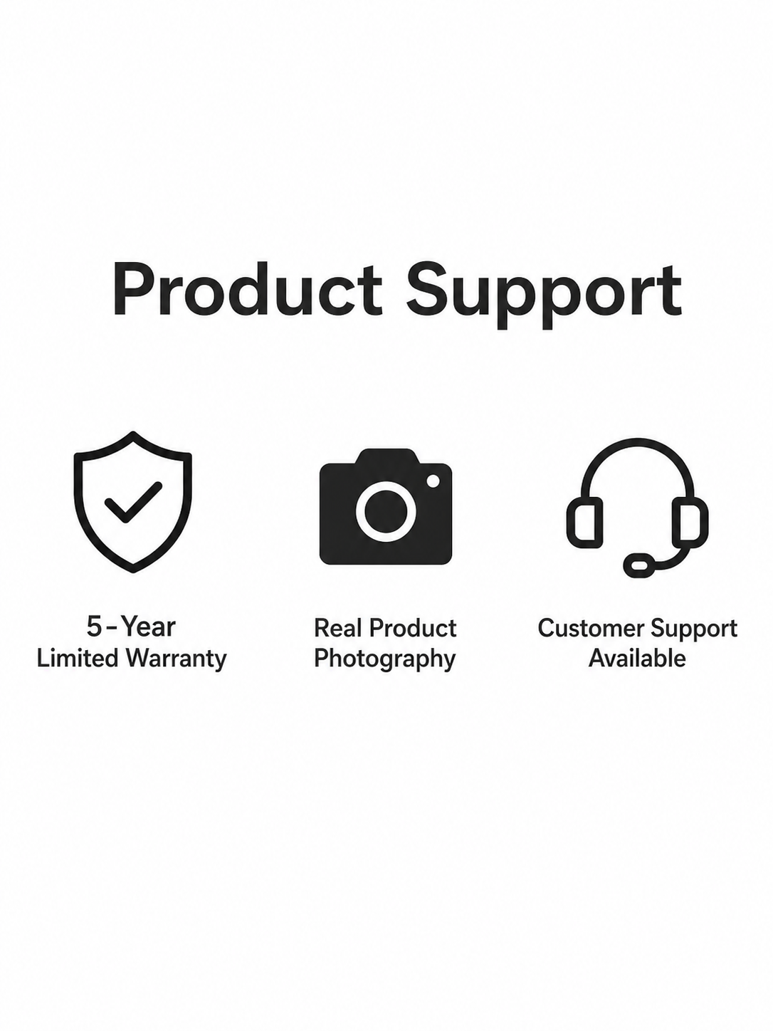 Product support and delivery information for the executive standing desk