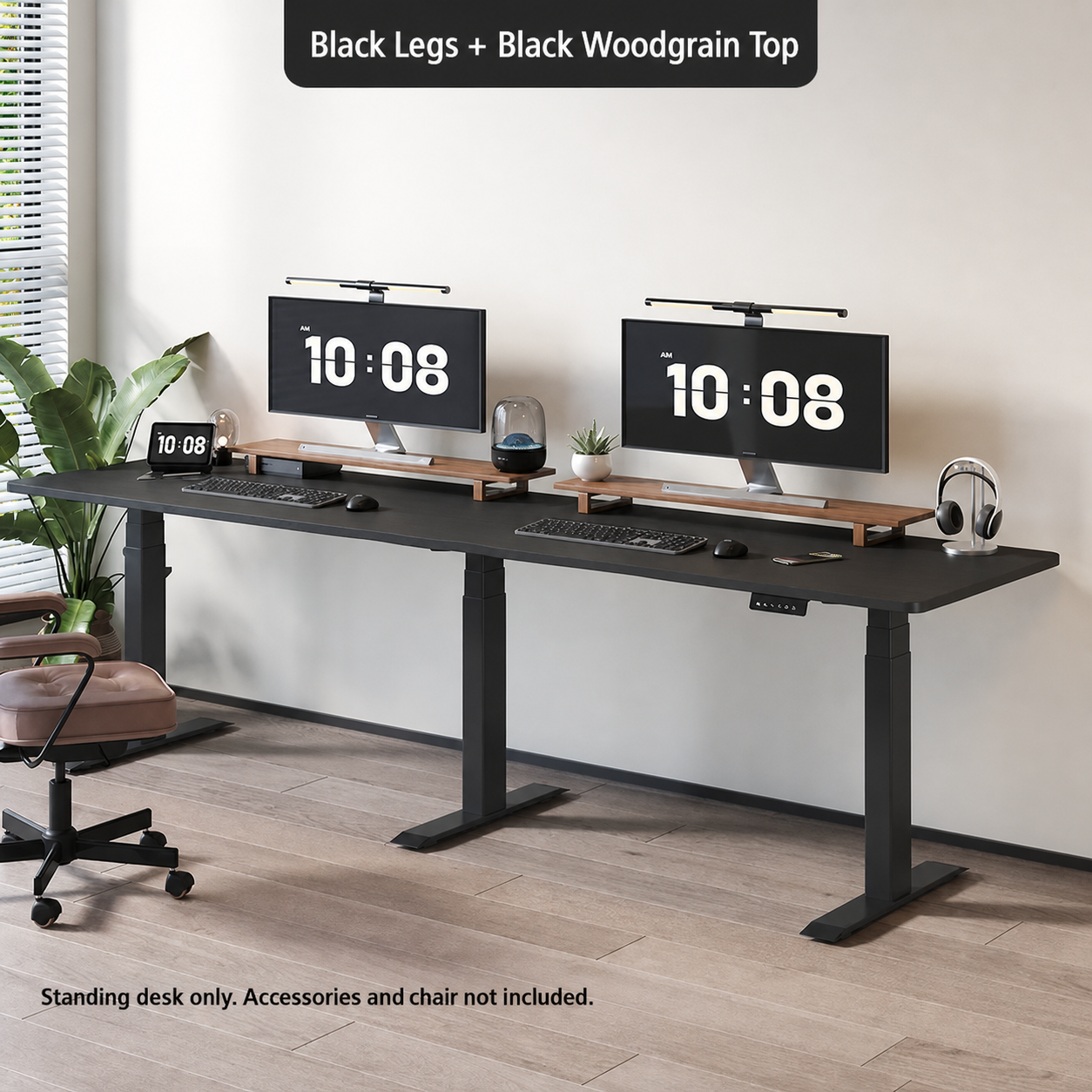 Black Woodgrain 25 mm engineered top
