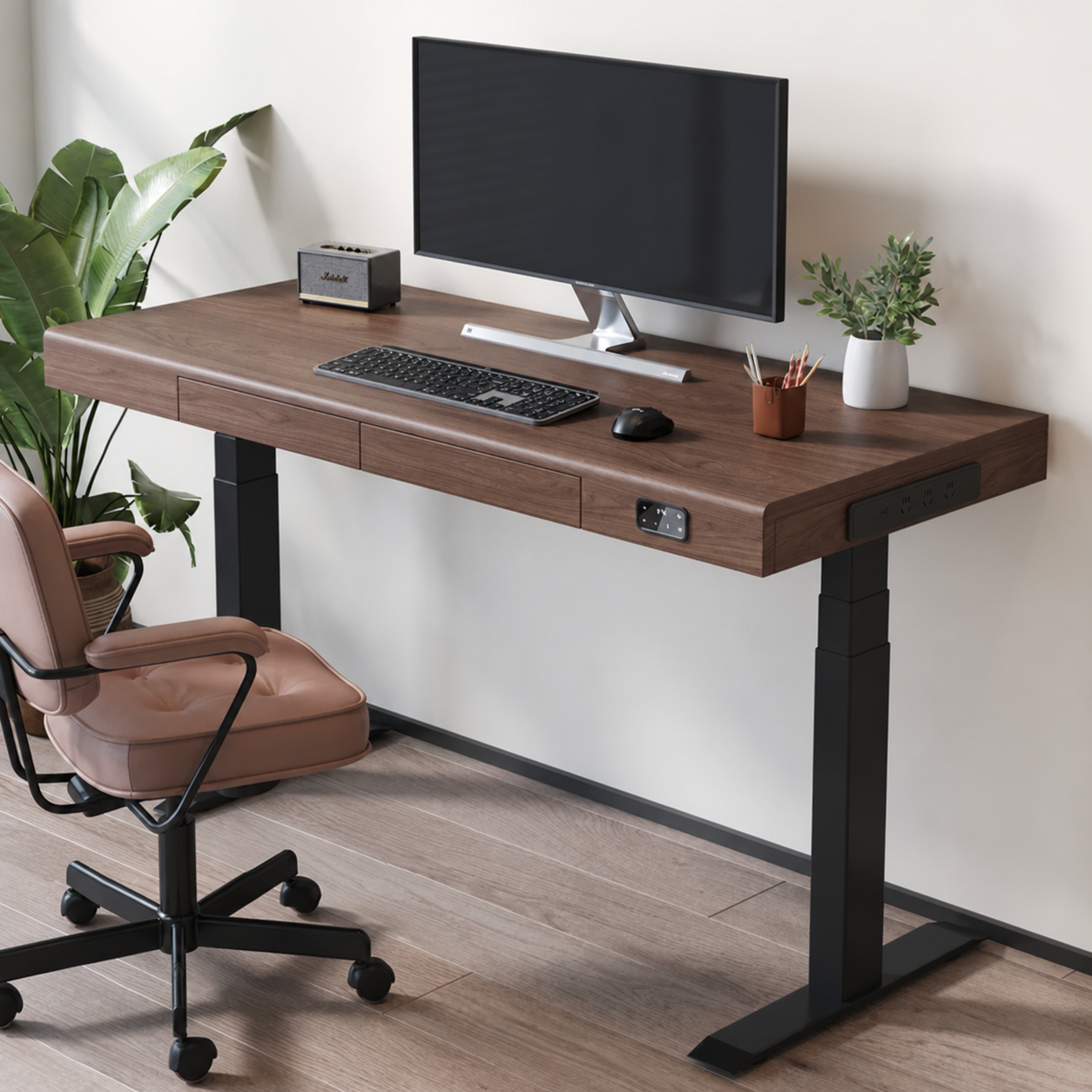 North American black walnut desktop finish