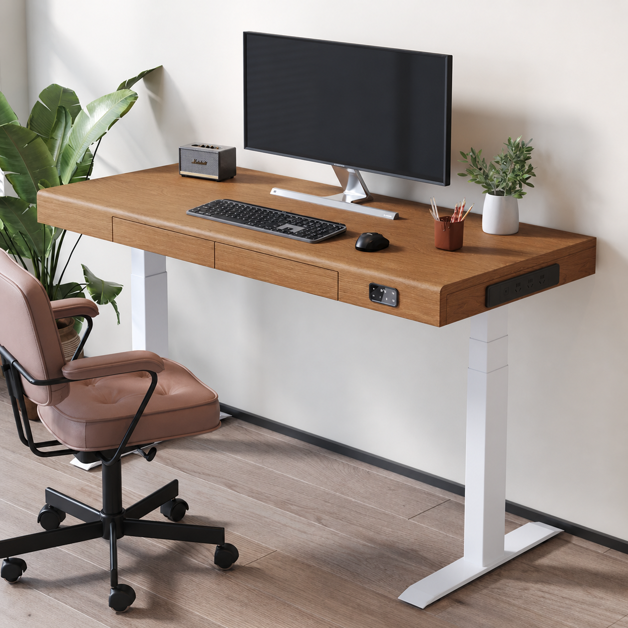 North American cherry desktop finish