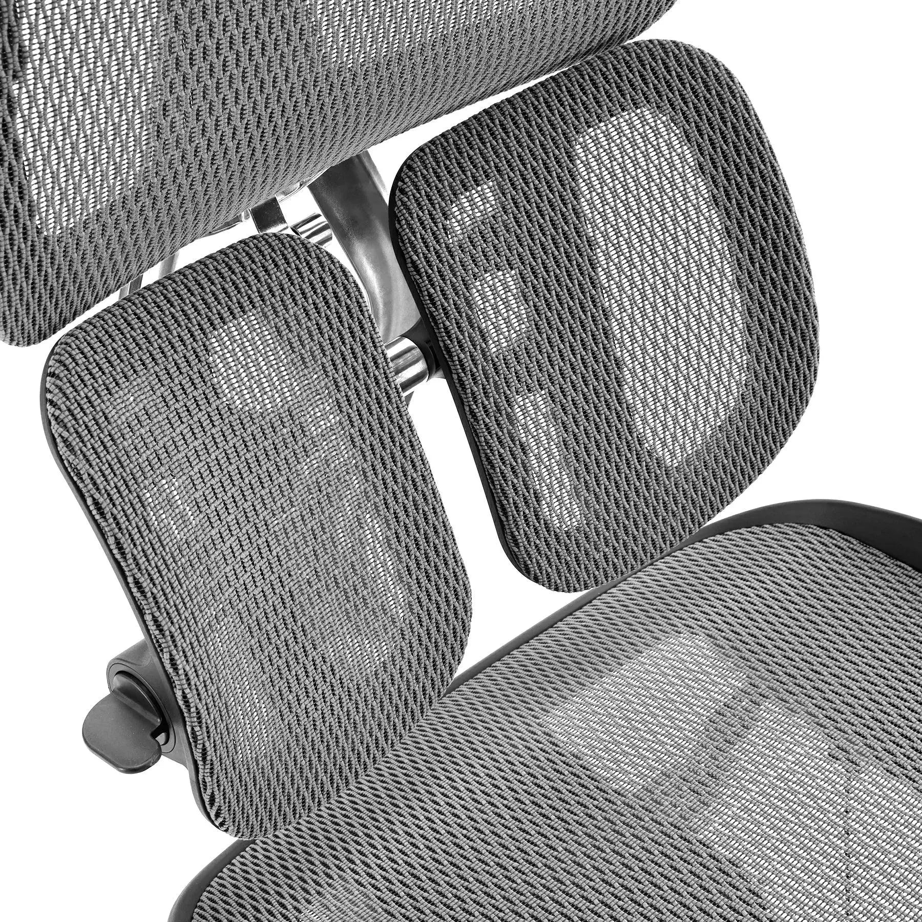 Gravity-Defying Ergonomic Office Chair - Luxury Mesh Desk Chair with Dual Dynamic Lumbar Support & 4D Armrests, Comfortable Computer Chair for Back Pain Relief