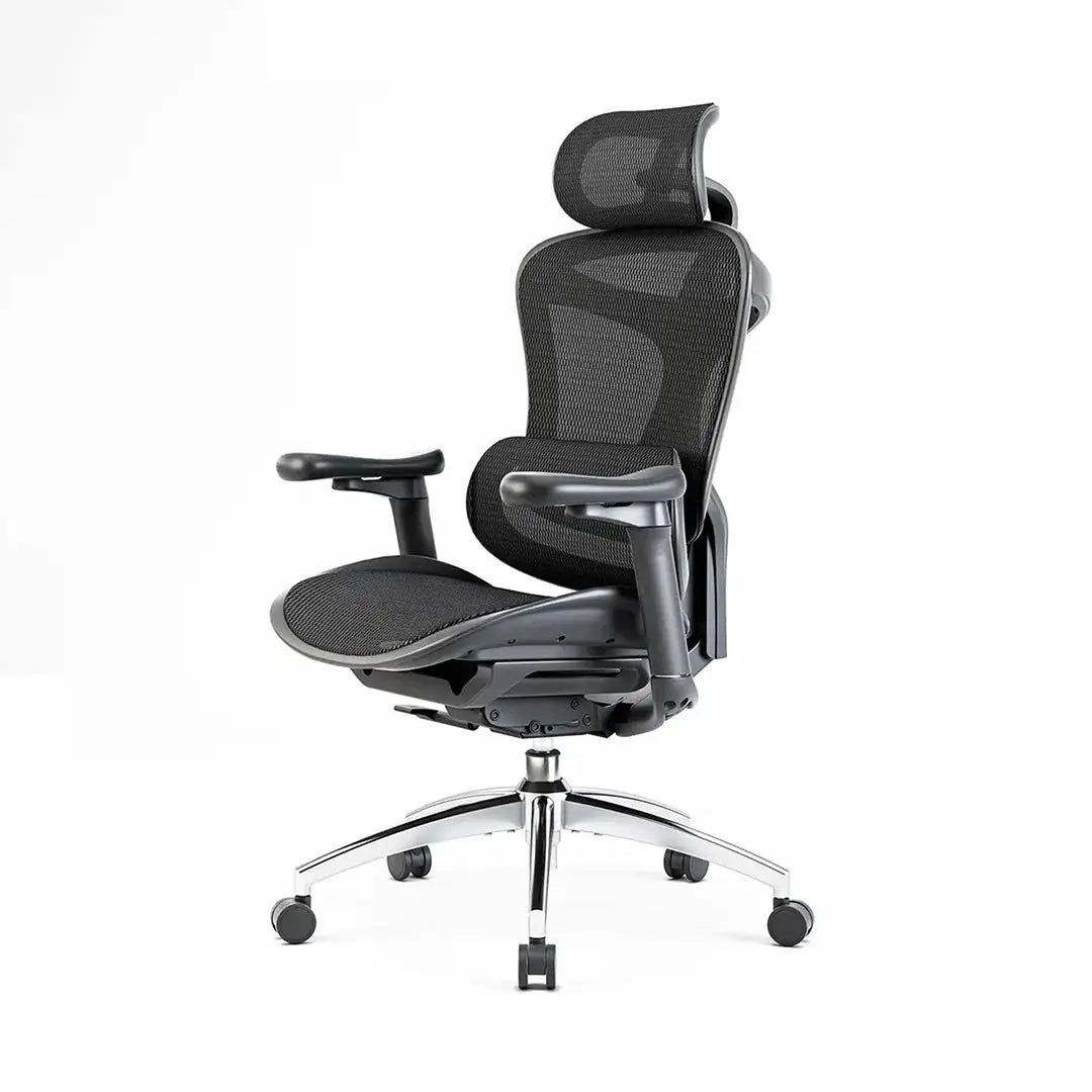 Sleek white mesh ergonomic office chair integrated into a modern and clean home office workspace.
