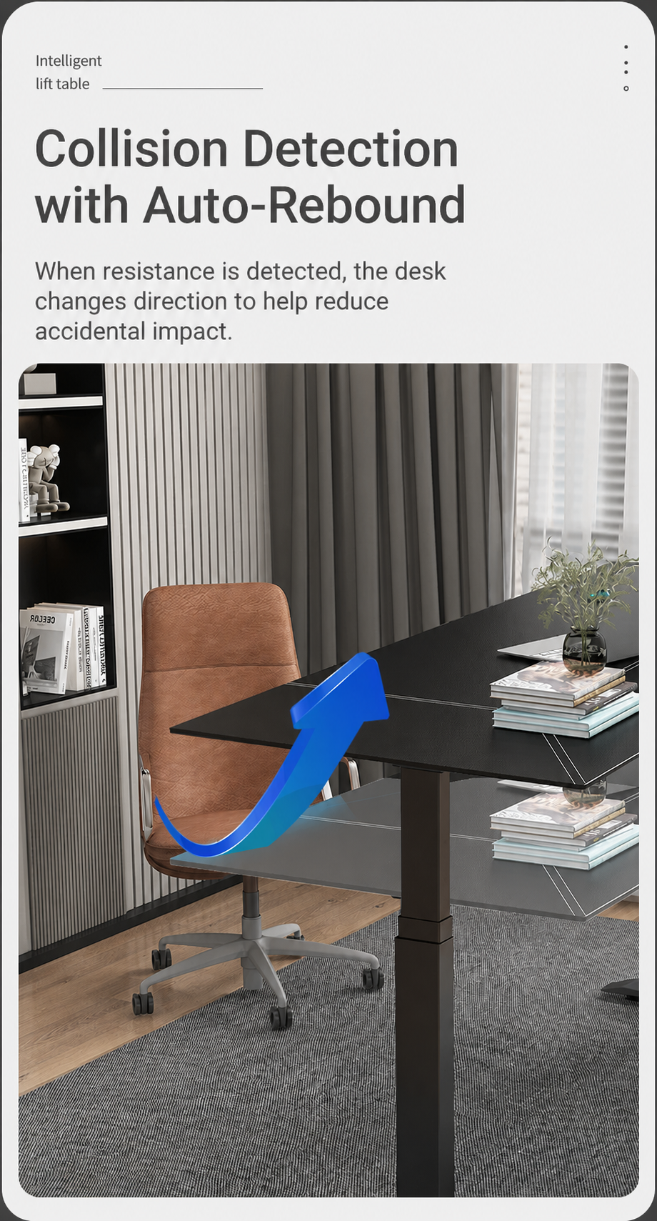Collision detection and automatic rebound feature