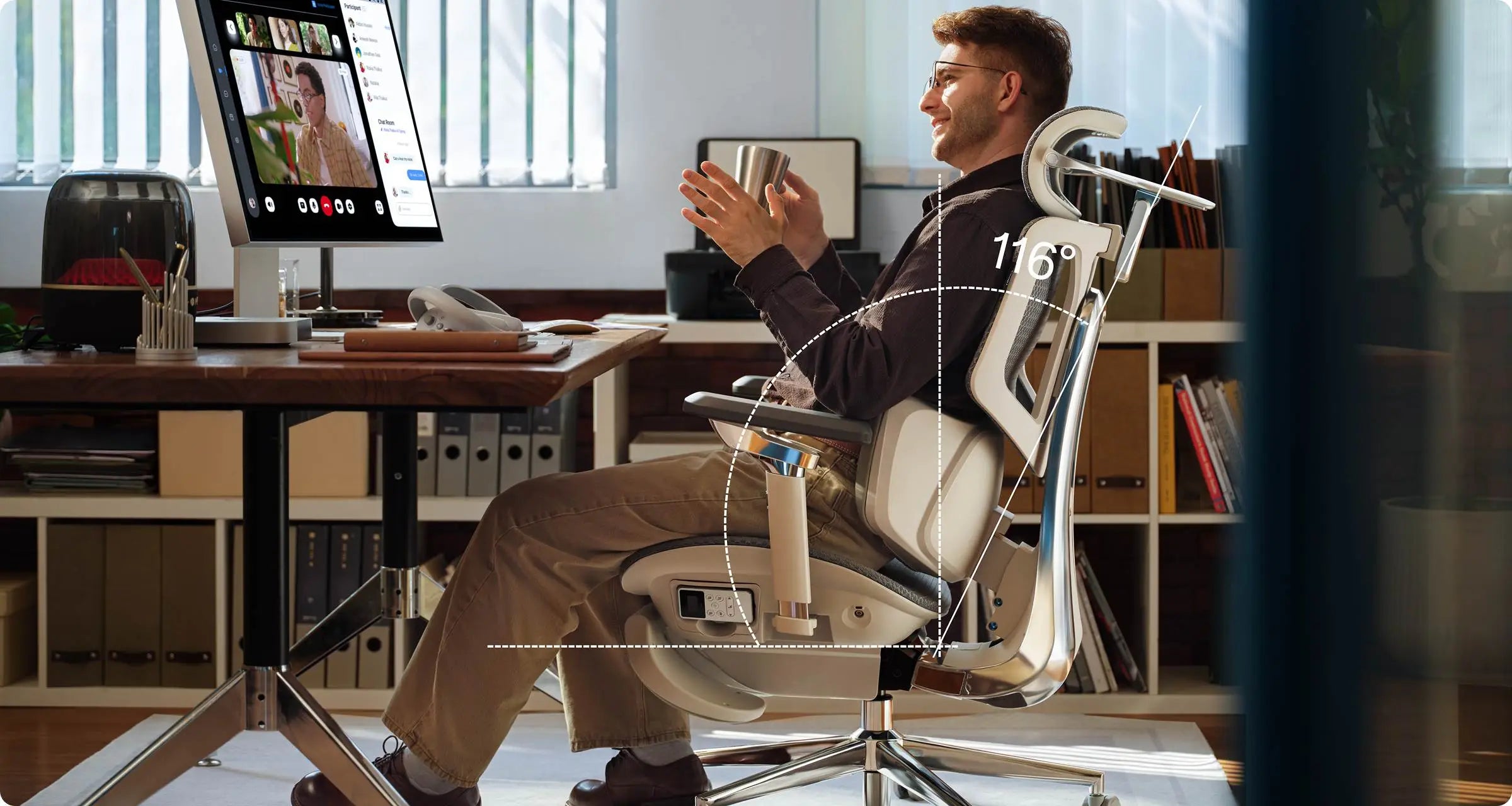 The flagship series ergonomic office chair by Ergo Select for elite comfort and style.