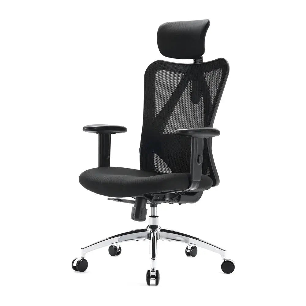 Ergonomic Office Chair - High Back Mesh Desk Chair with Adjustable Lumbar Support & Headrest for Back Pain Relief, Comfortable Computer Chair for Long Hours