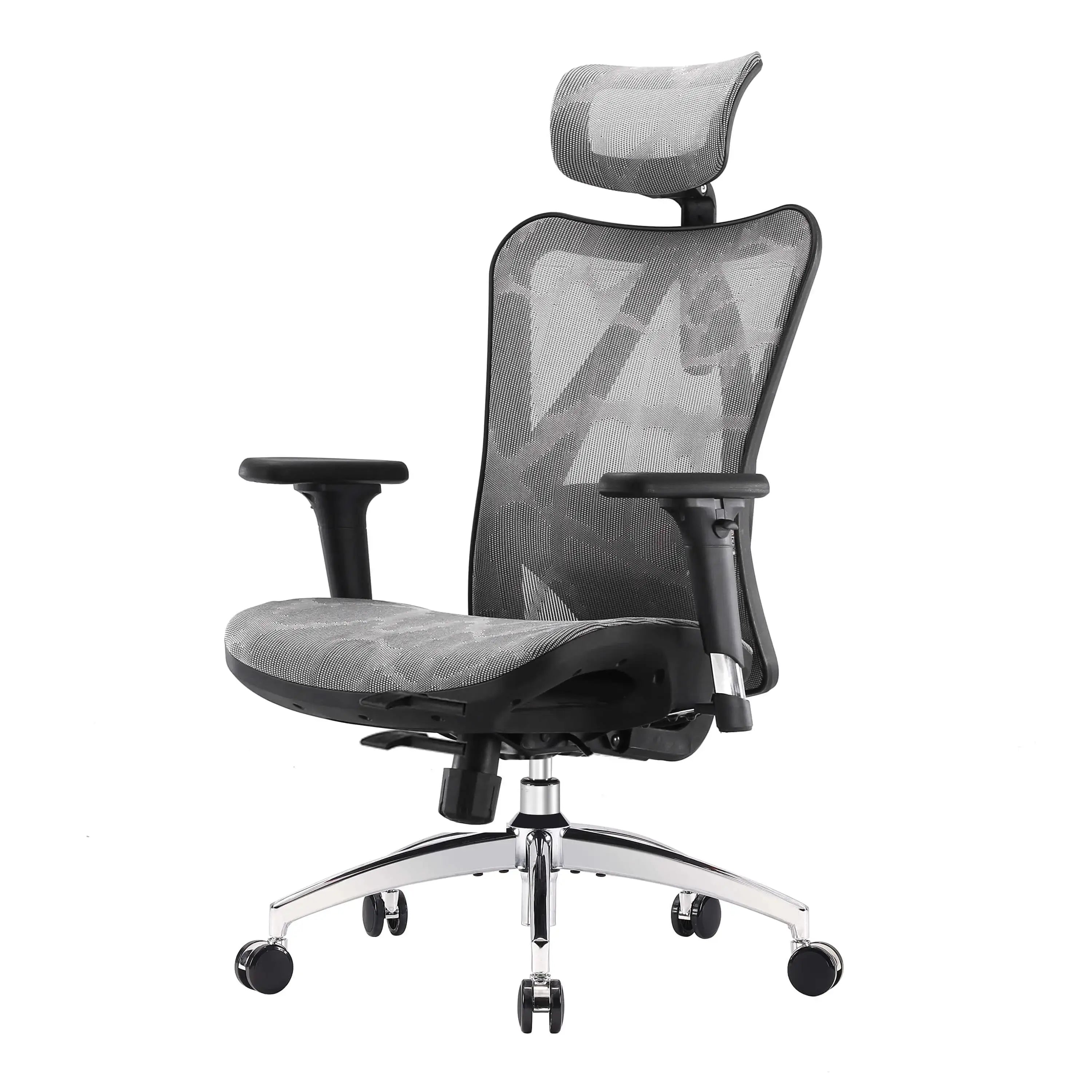 Ergonomic Office Chair - Full Mesh Desk Chair with 3D Adjustable Armrests & Lumbar Support, Comfortable High Back Computer Chair for Back Pain Relief