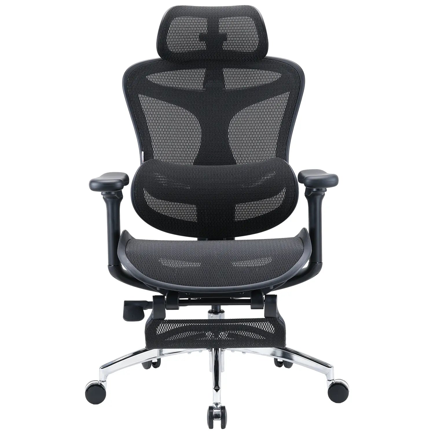 Breathable black mesh ergonomic chair perfect for maintaining a cool and productive home office.