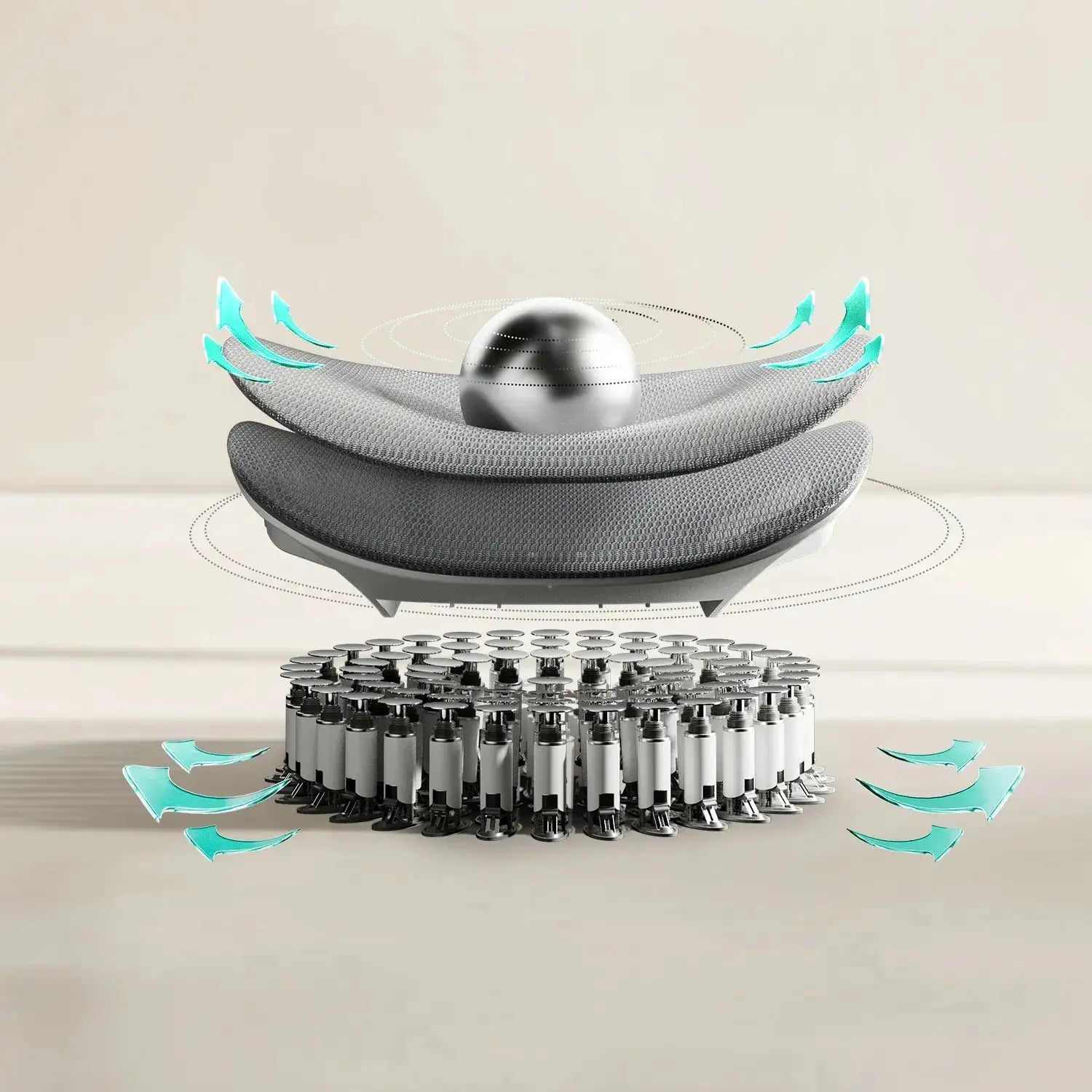 Ergonomic Office Chair with Adjustable Lumbar Support & Headrest - High Back Mesh Desk Chair for Home Office & Gaming