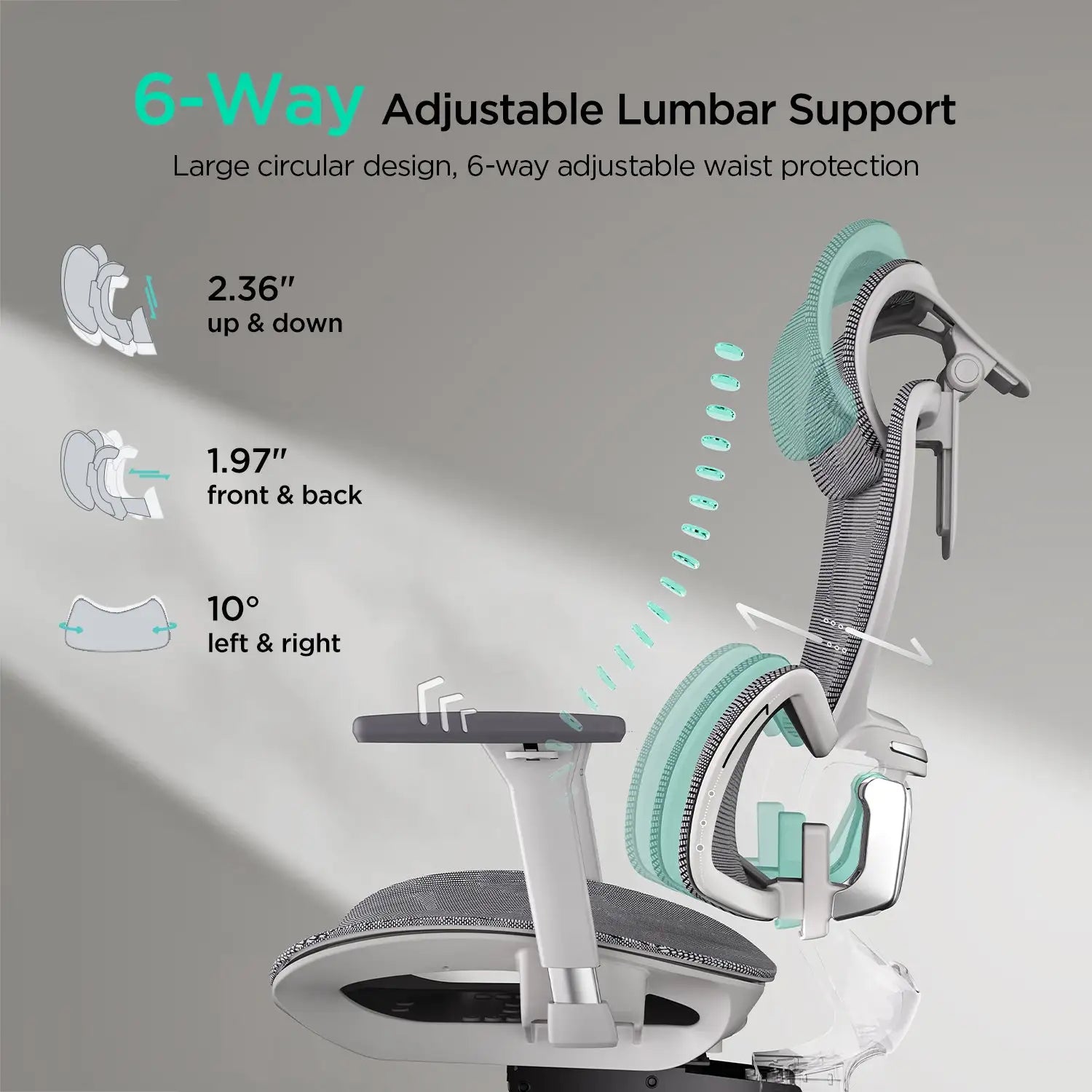 A compact and efficient workspace in a small apartment featuring a space-saving ergonomic office chair.