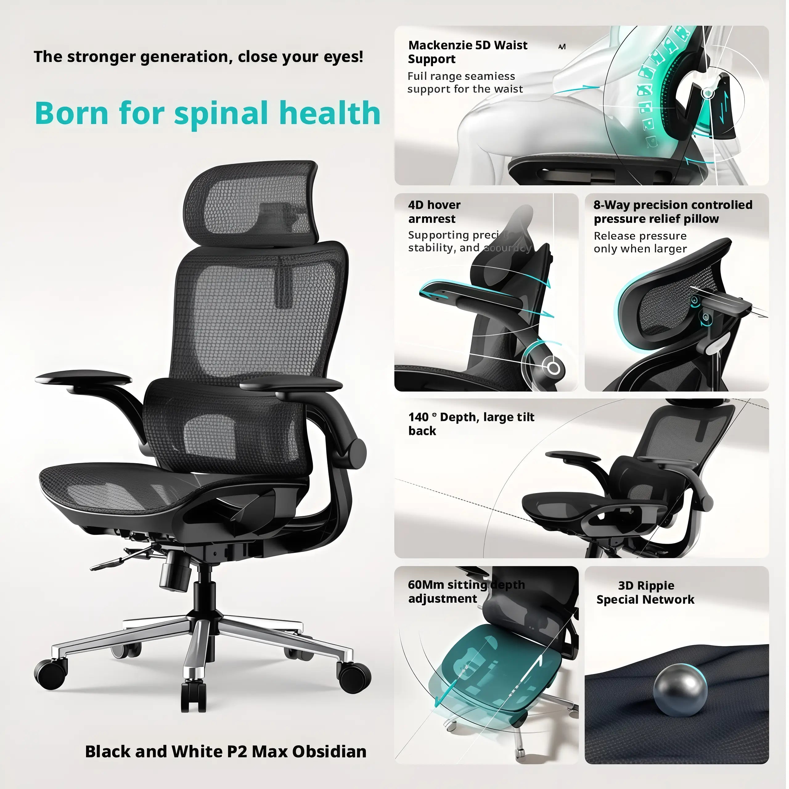 Breathable mesh ergonomic office chair designed for long hours in a busy tech hub office.