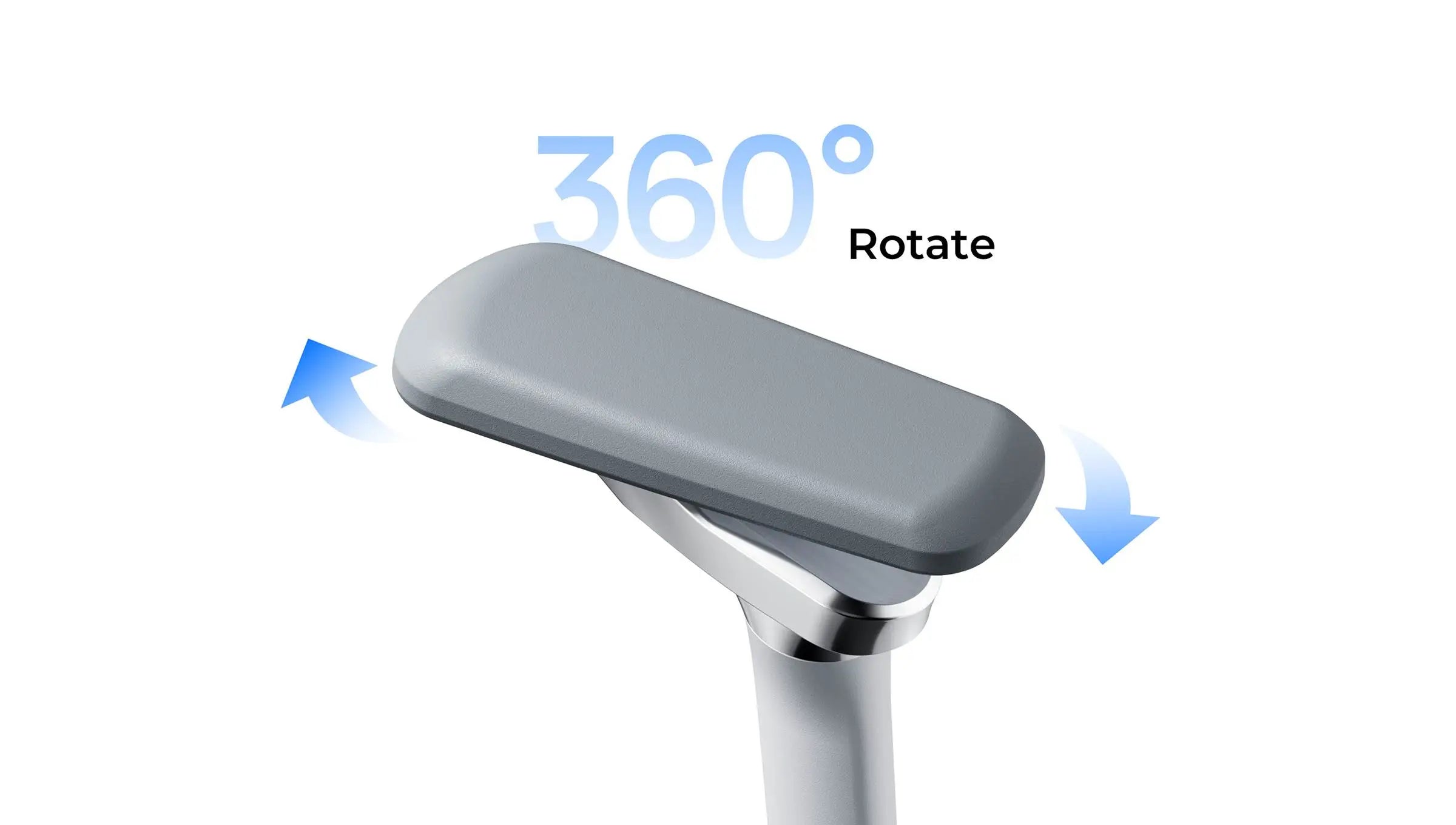 Ergonomic office chair with a 4D adjustable headrest specifically for neck pain relief.